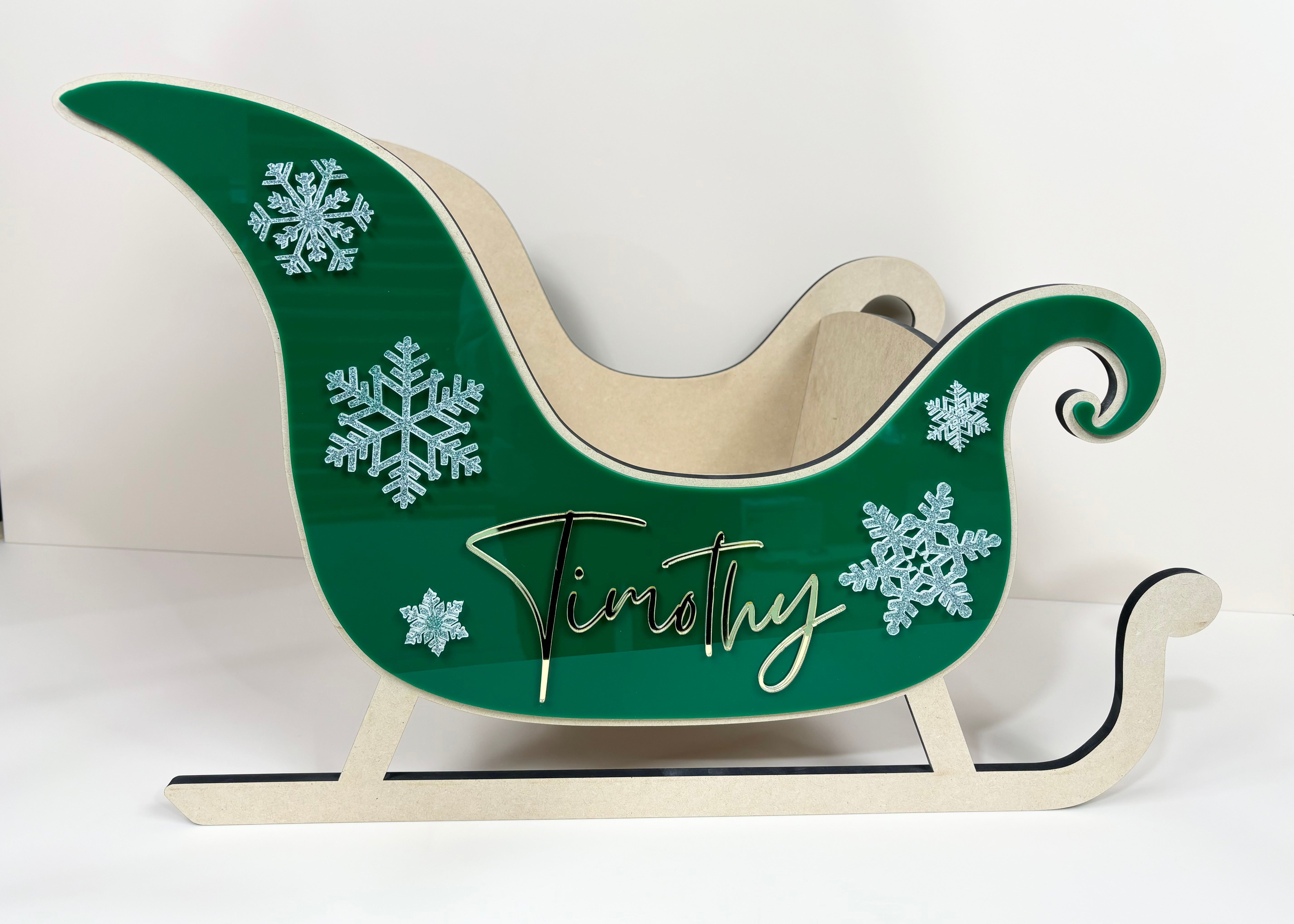 Personalised Christmas sleigh