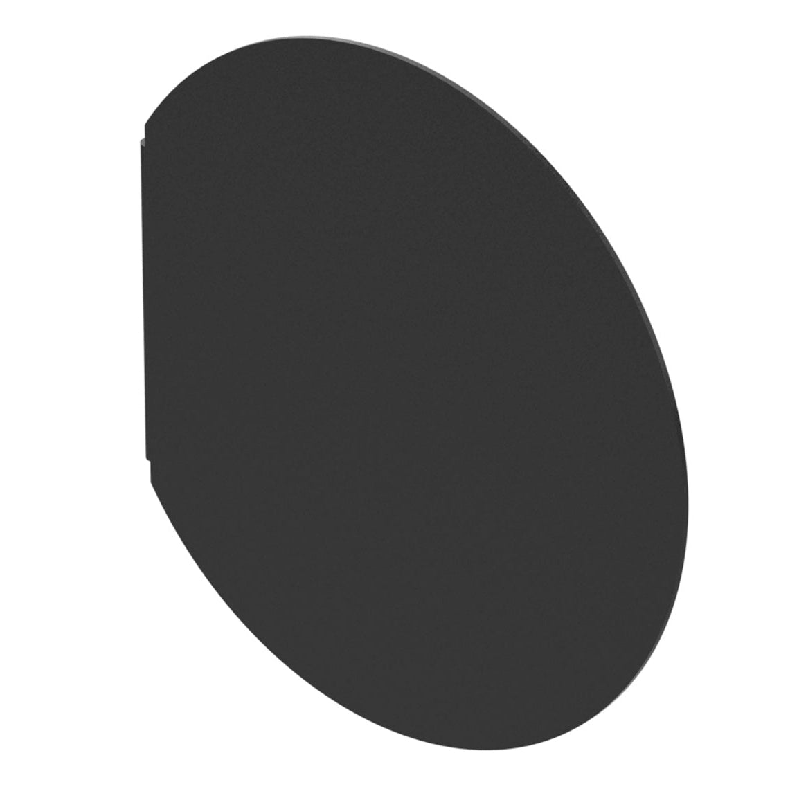 blank black circular blade sign for shopfront display