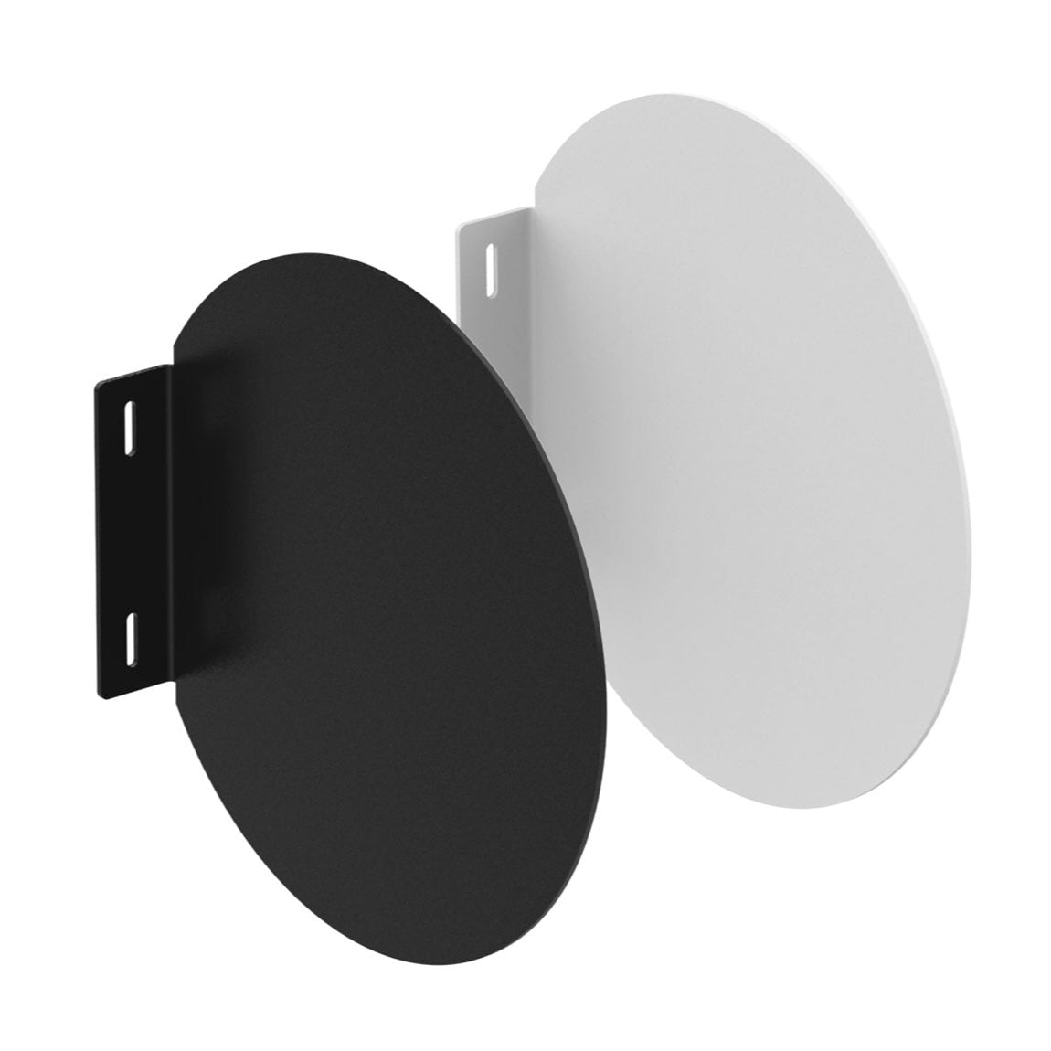 round blade sign with bracket side view mockup