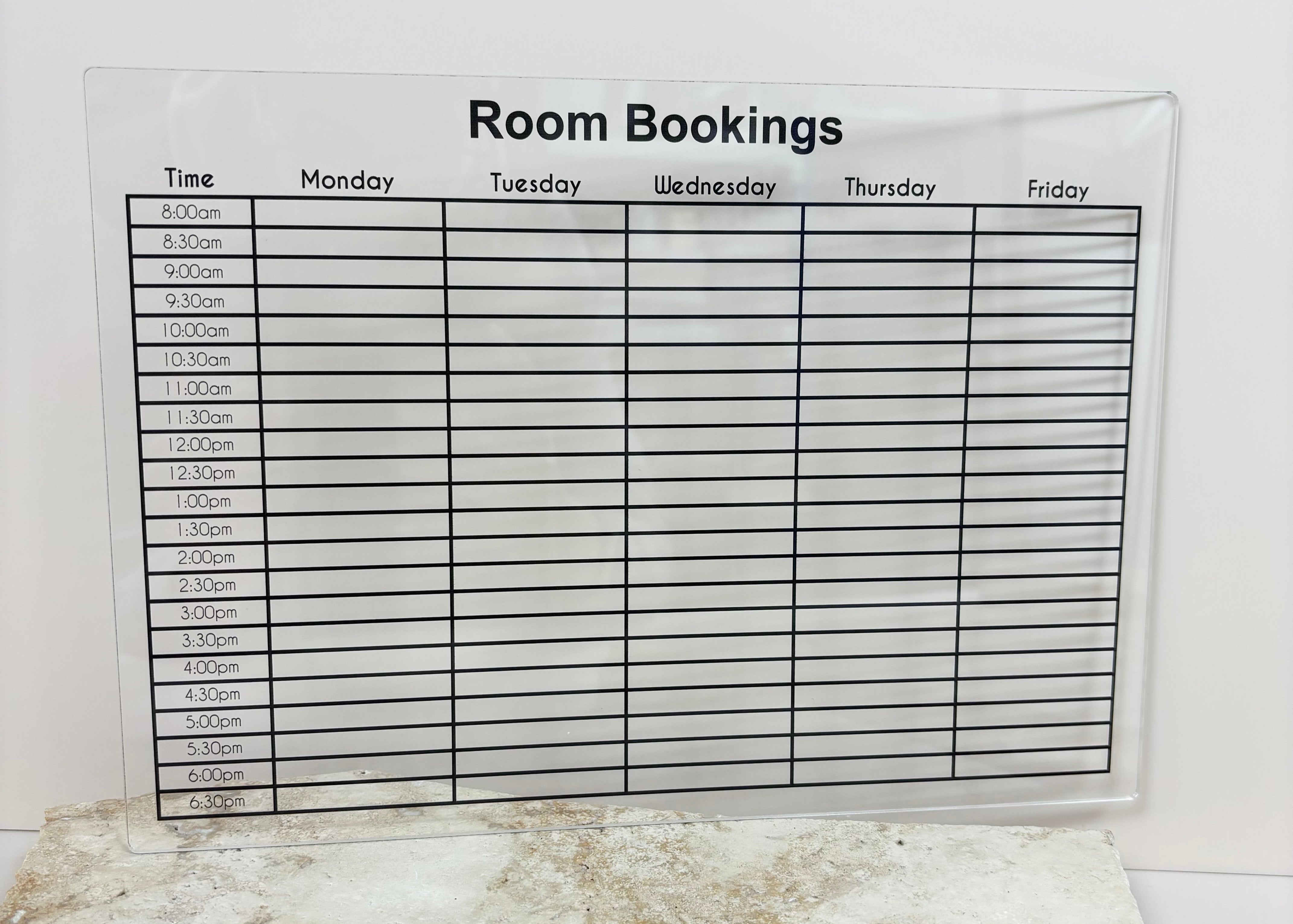 Room booking planners