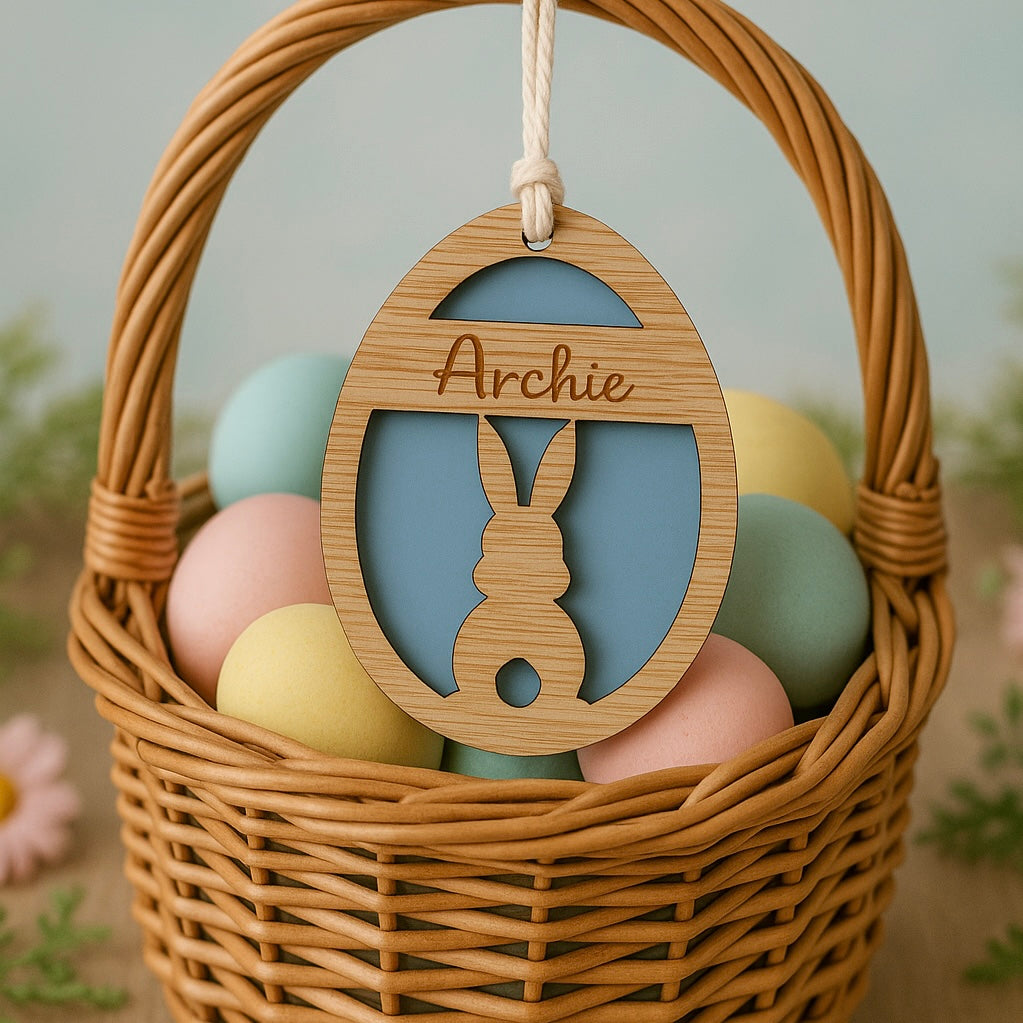 Personalised Easter name tag