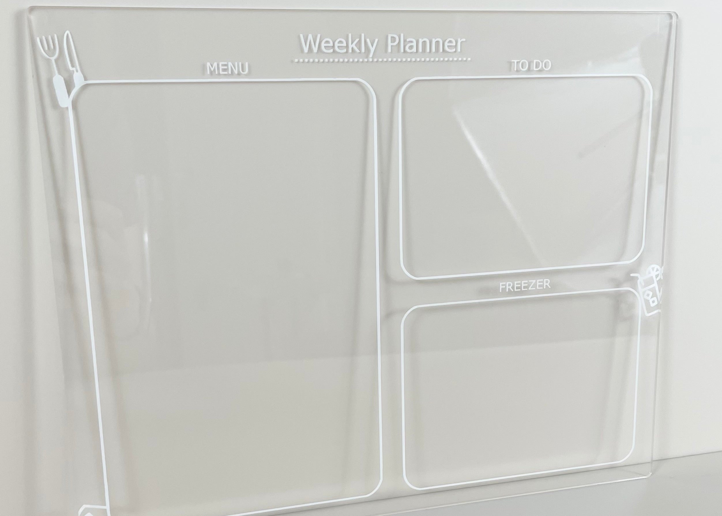 Custom acrylic planner