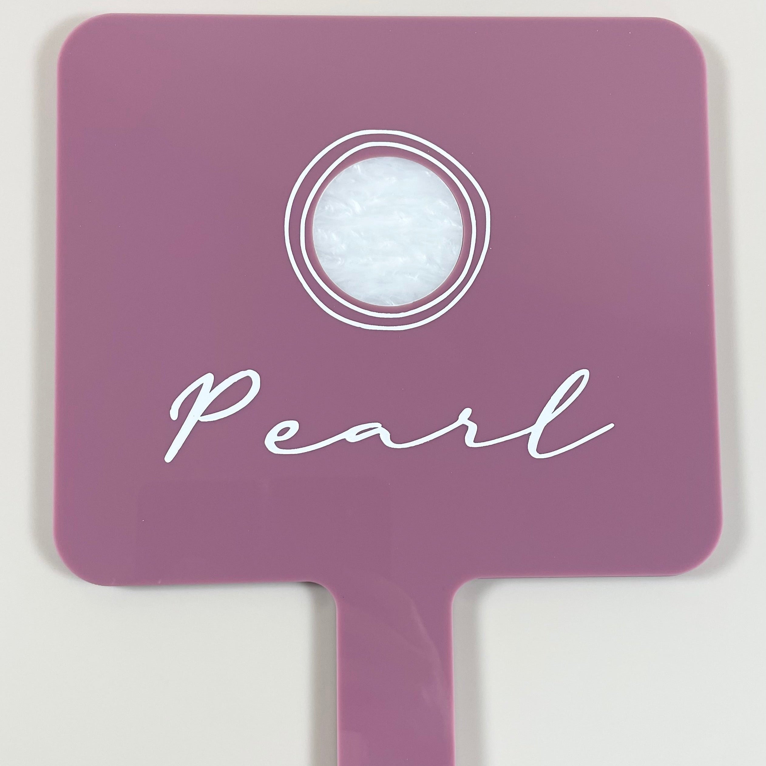 Pearl branded large square mirror for salon use