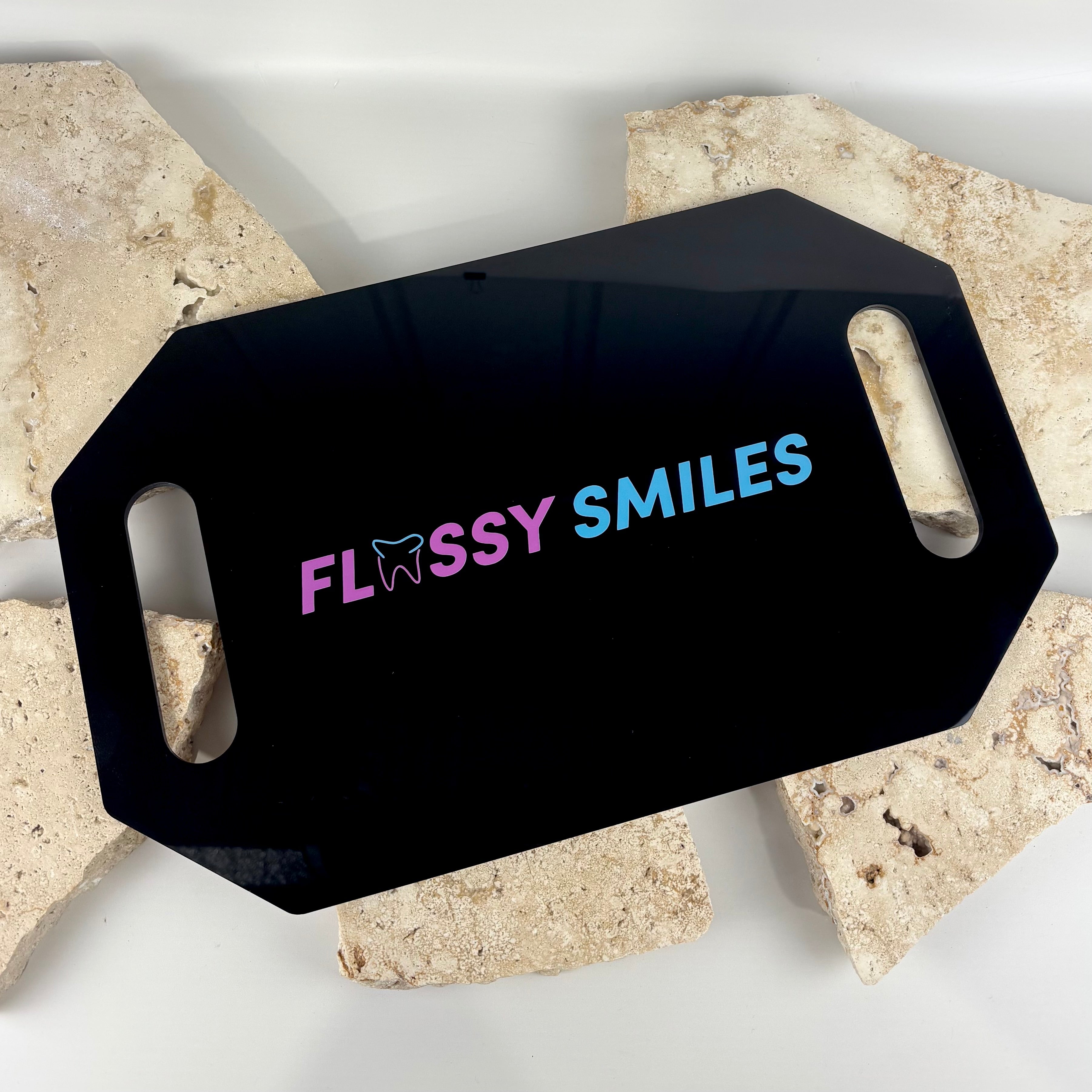 Custom branded hairdressing mirror for salons and dental clinics, personalised acrylic handheld mirror with business logo, professional salon photo prop mirror for client before and after photos and social media content