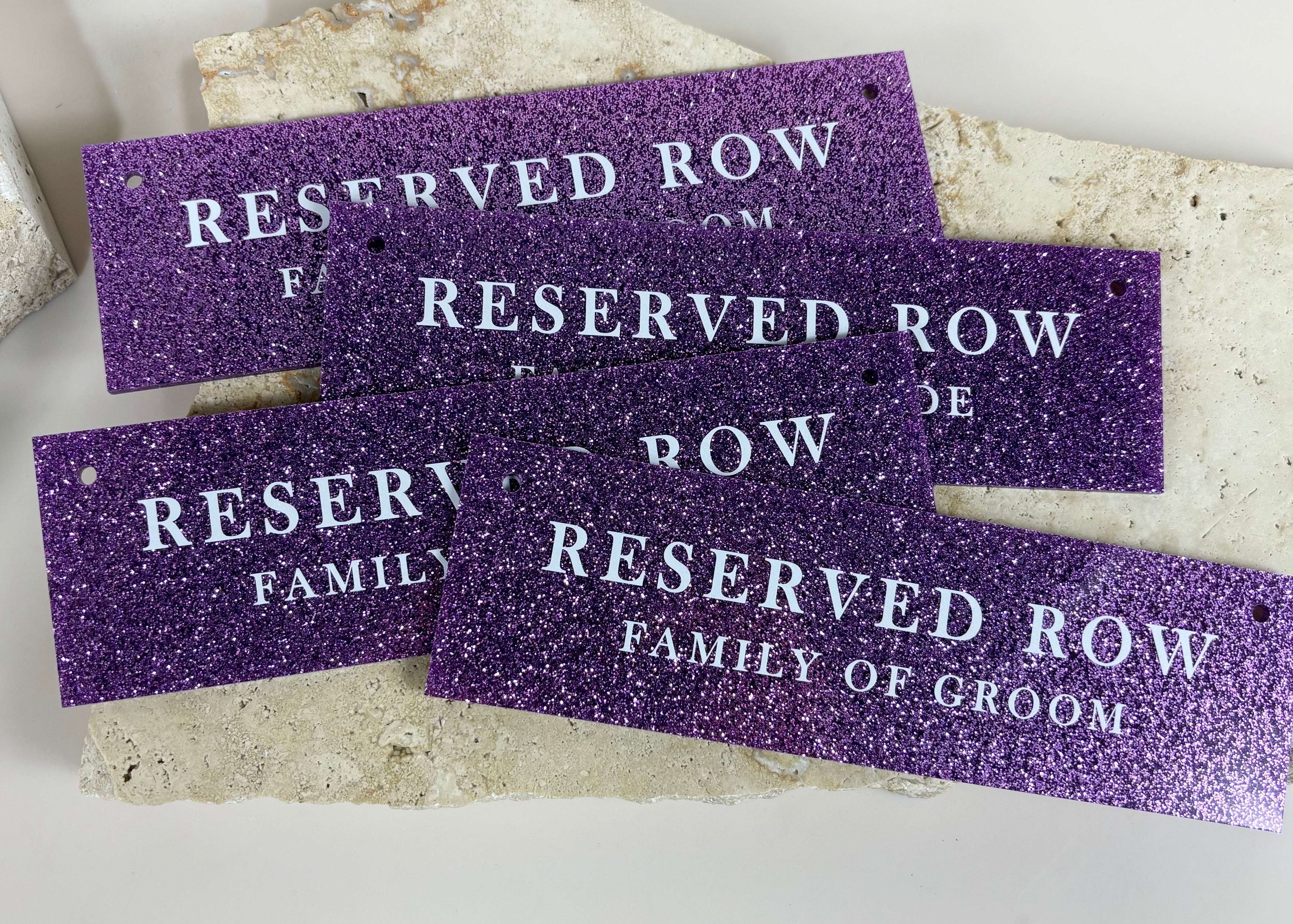 Reserved row signs