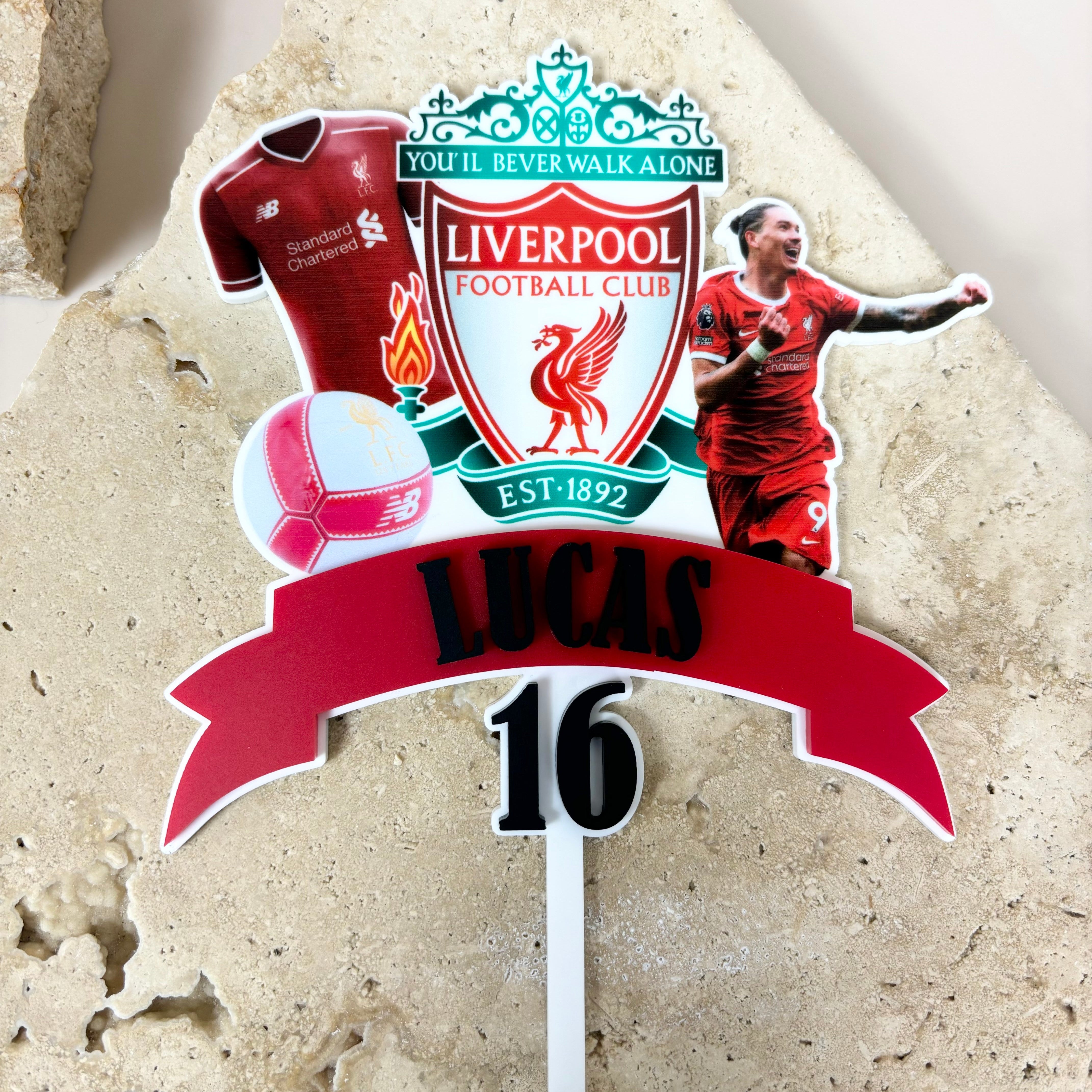 Liverpool cake topper