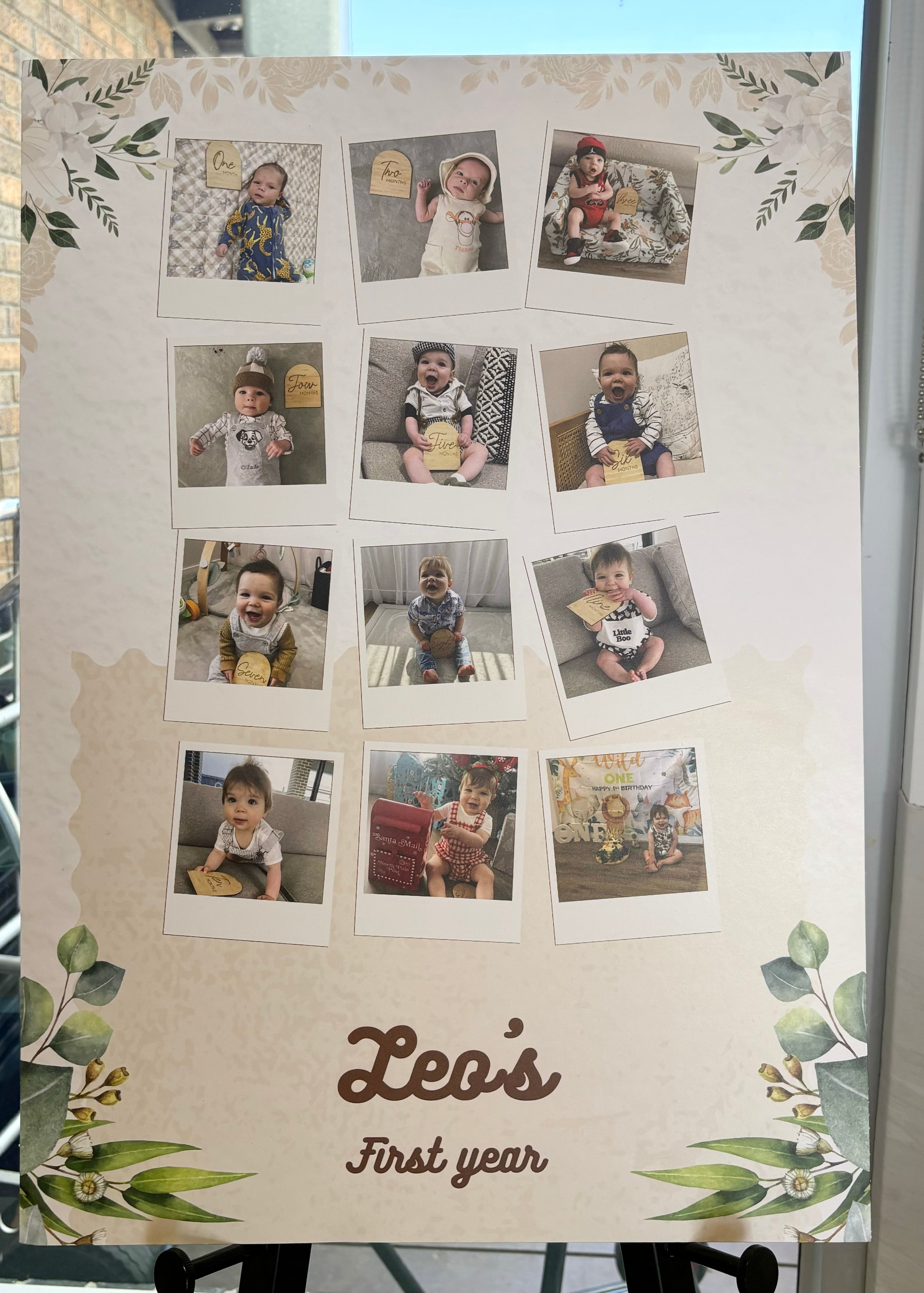 First year birthday sign