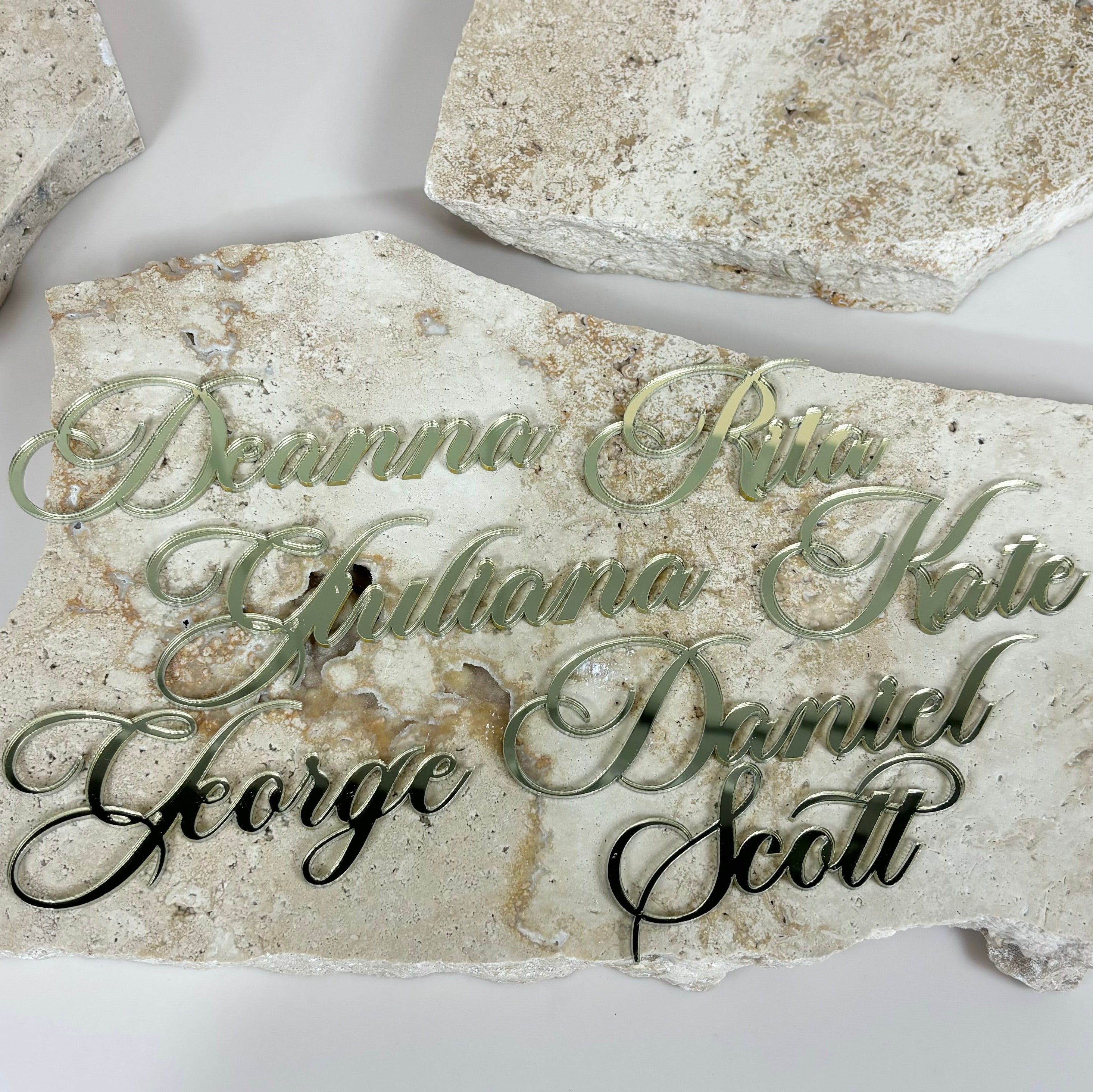 Acrylic name place cards