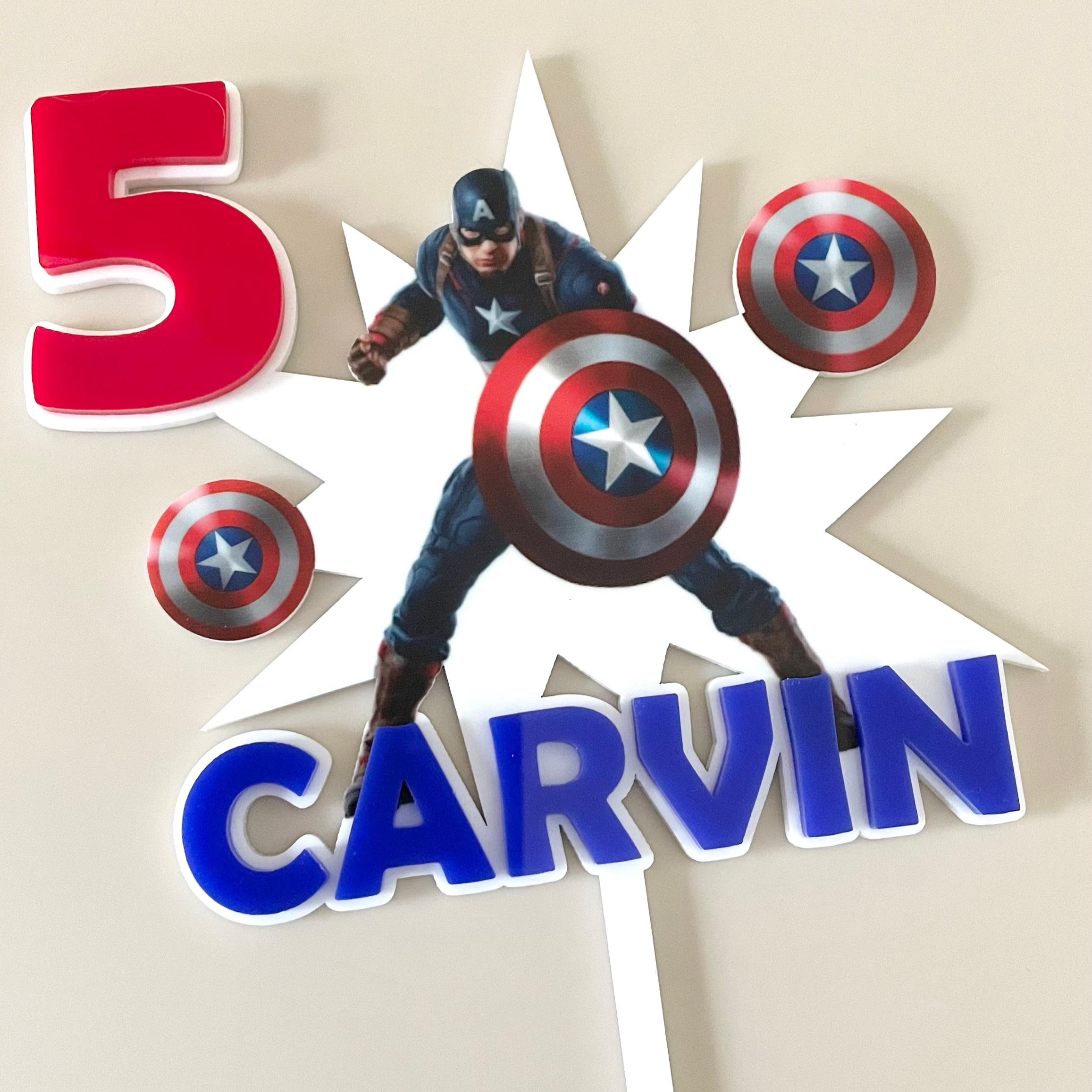 3D/UV Acrylic Cake Toppers