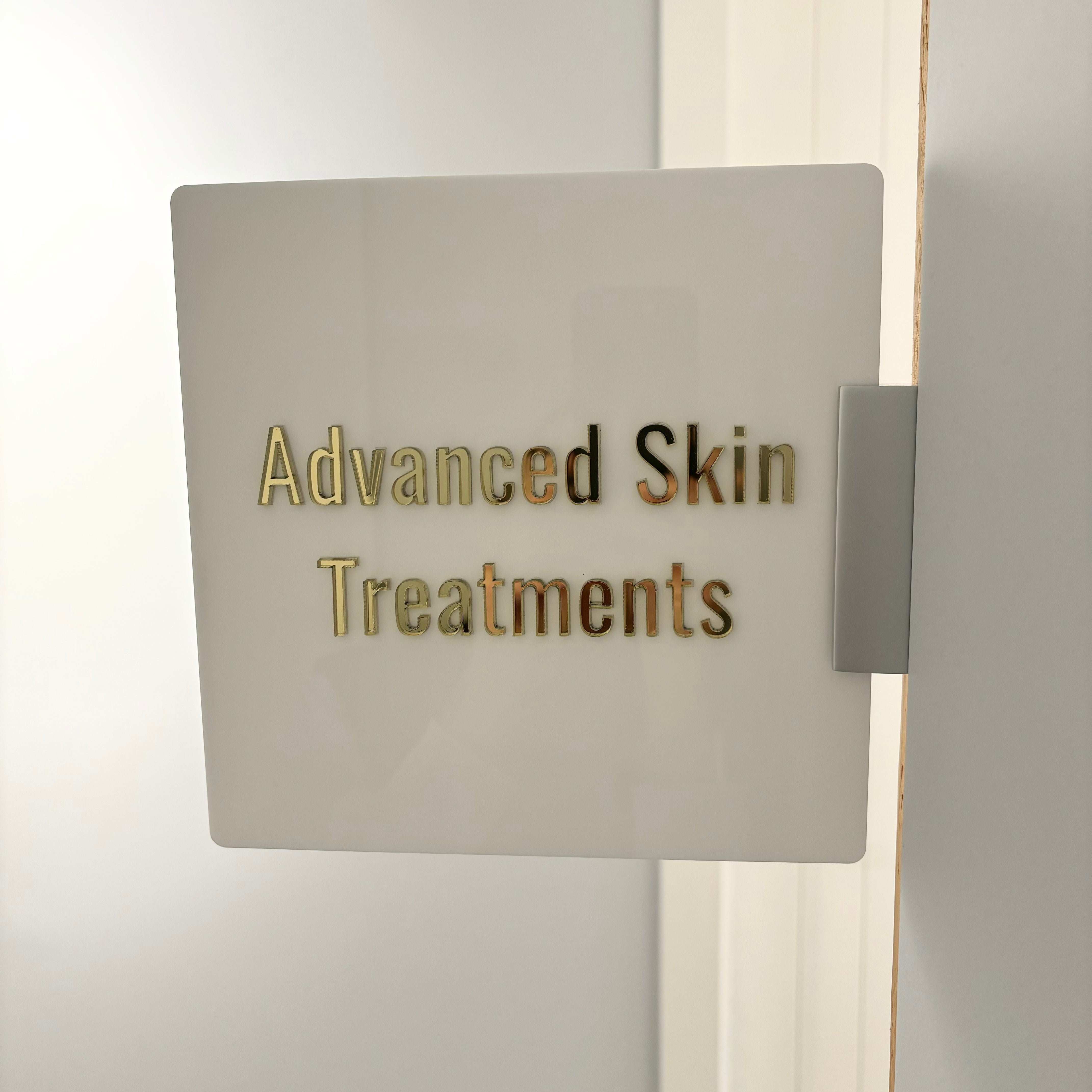 custom acrylic corridor signage for medical or beauty clinic