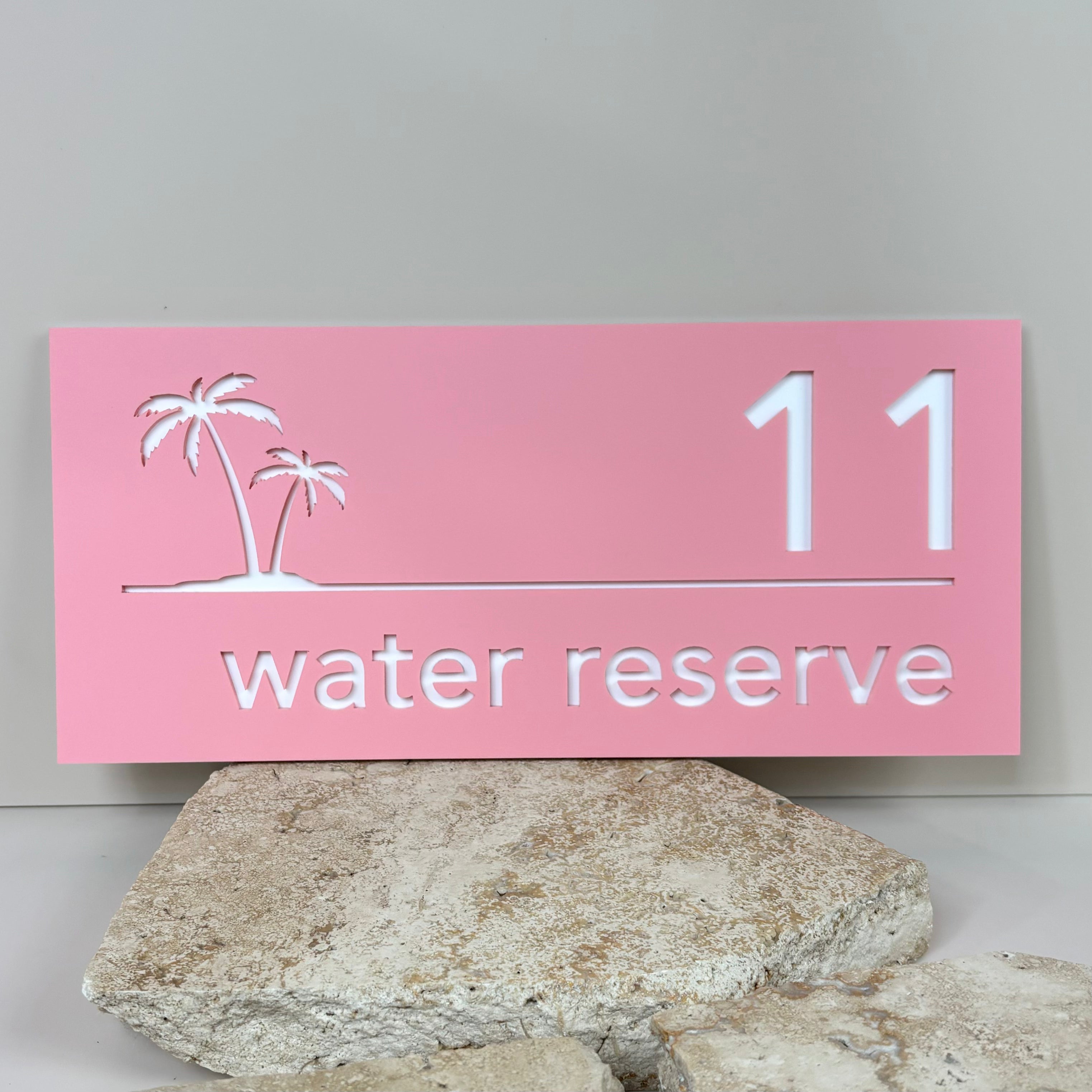 Custom address sign