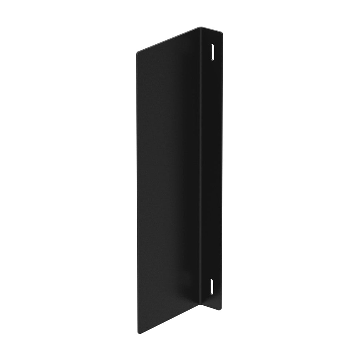 Side view of black rectangle blade sign with bracket, ideal for salons, cafés, and clinics