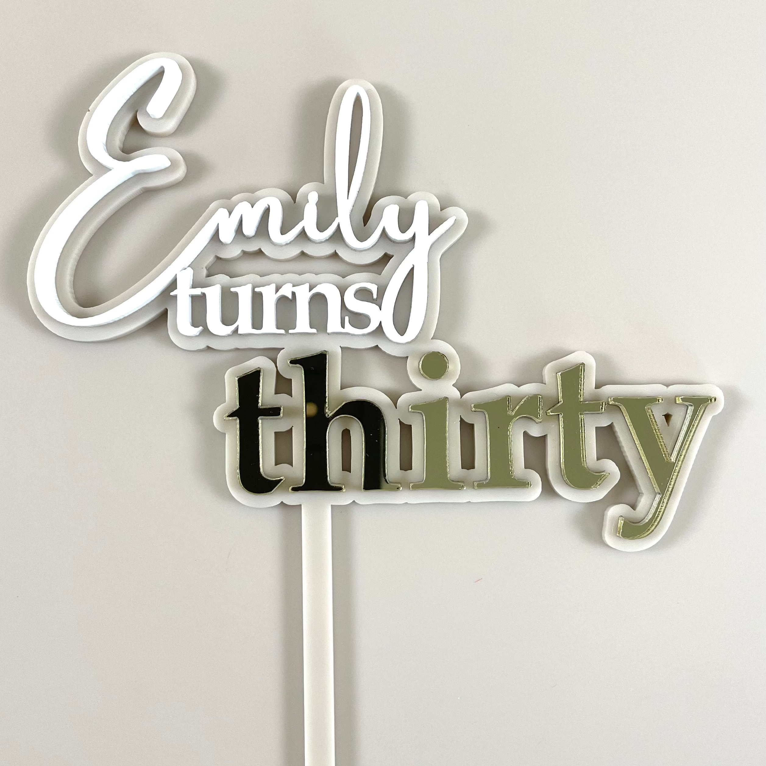 custom 3D cake topper