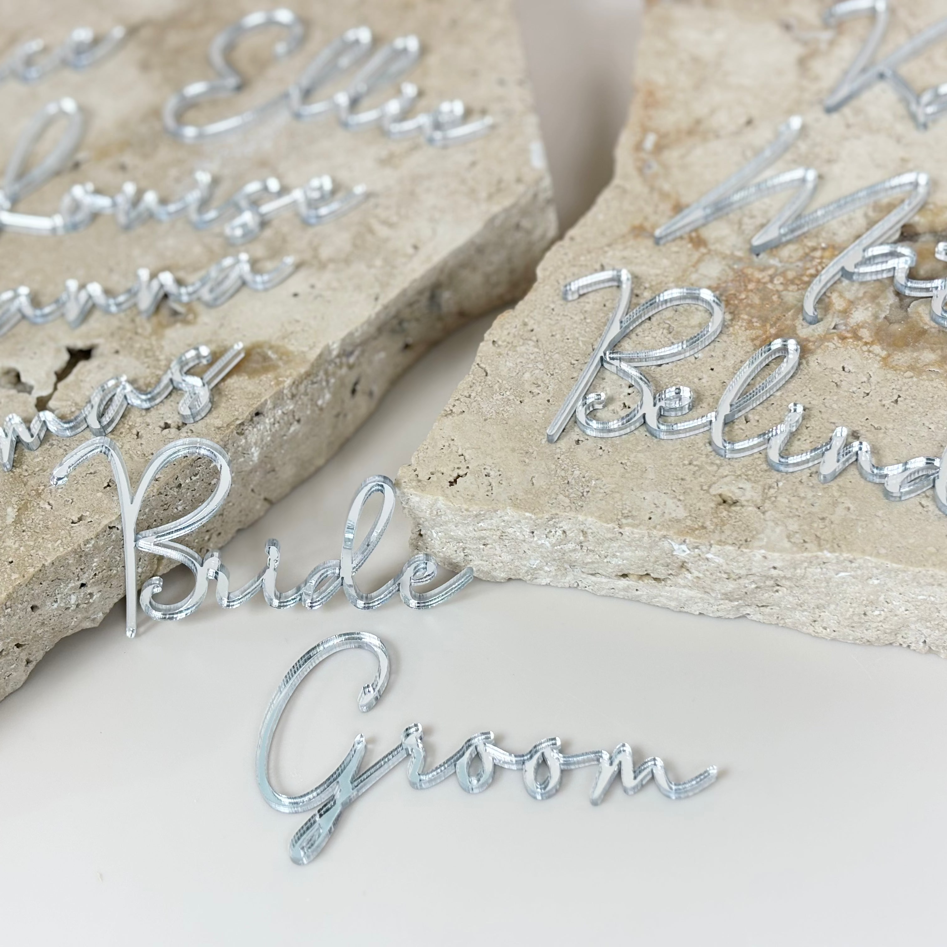 Acrylic name place cards