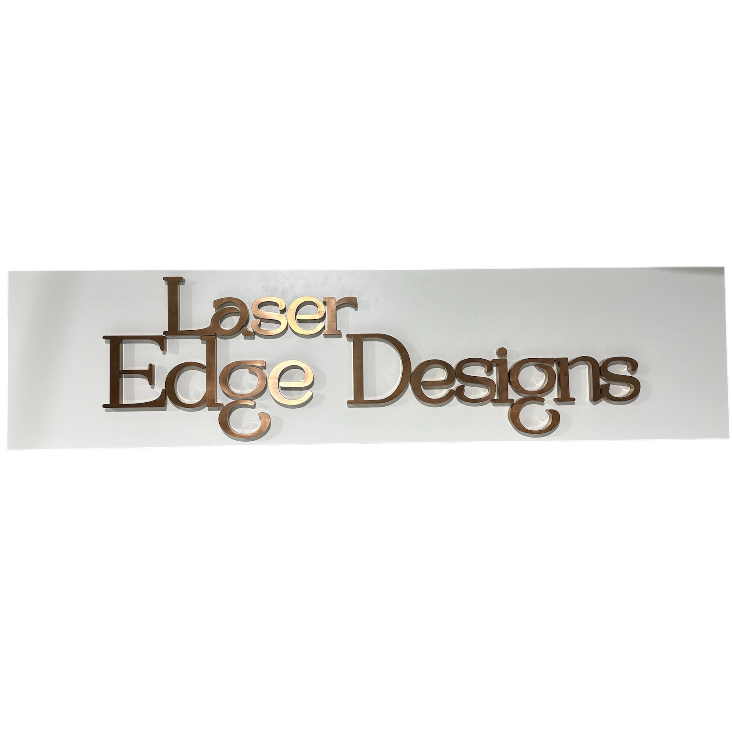 • laser cut timber business logo wall sign for laser edge designs studio
• custom laser cut wooden business name sign mounted on wall
• 3d timber business logo signage for workshop wall display