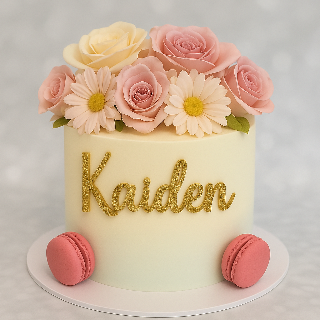Glitter cake fropper