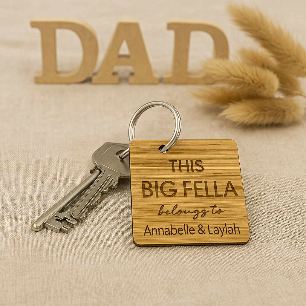 Custom key ring Wooden key ring Laser Edge Designs