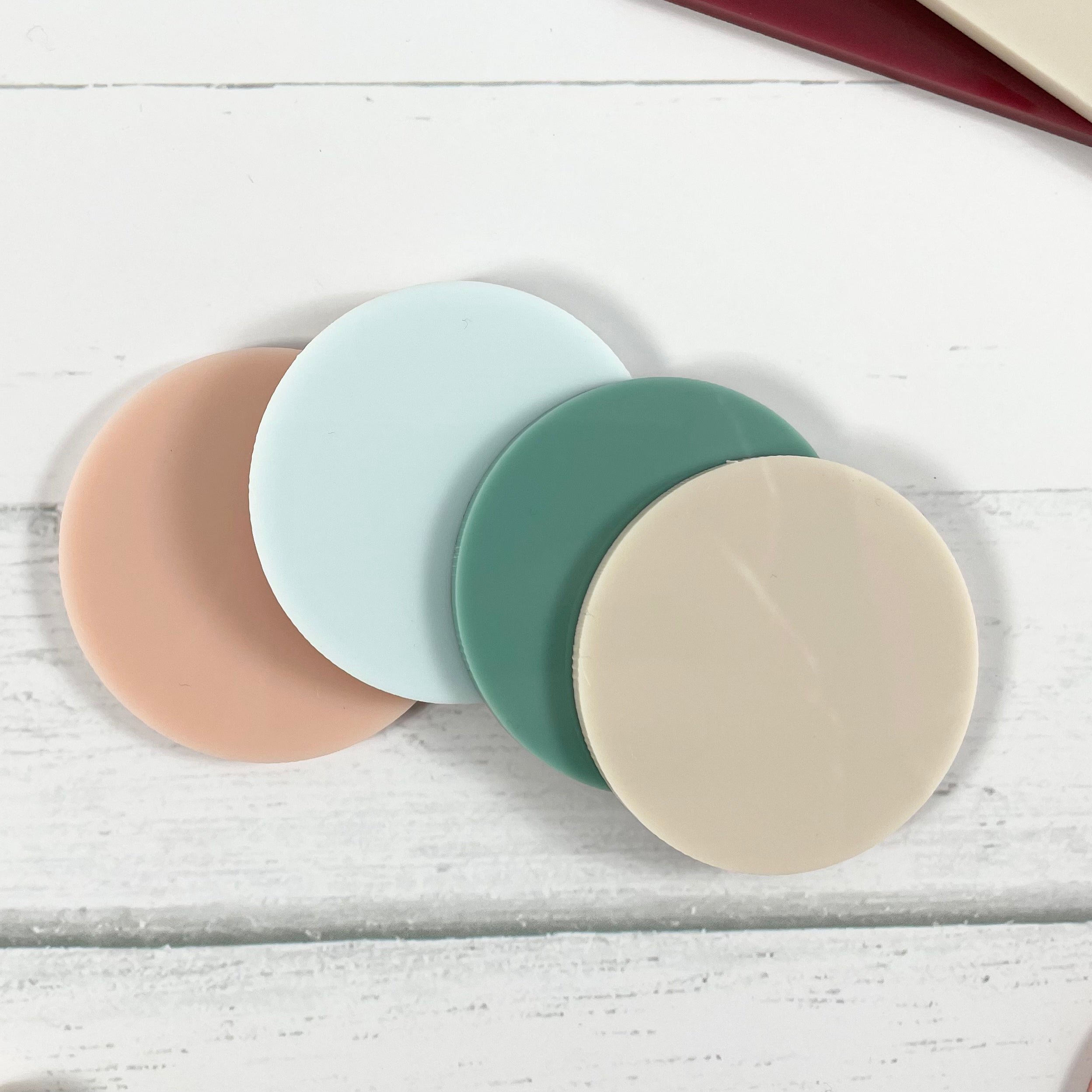 Coloured acrylic blanks