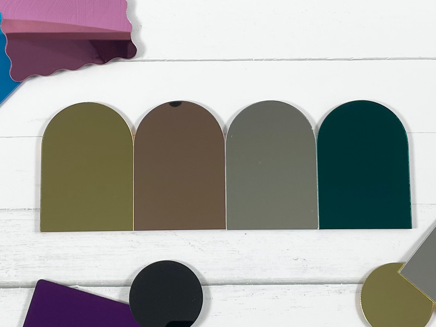 arched mirror acrylic blanks