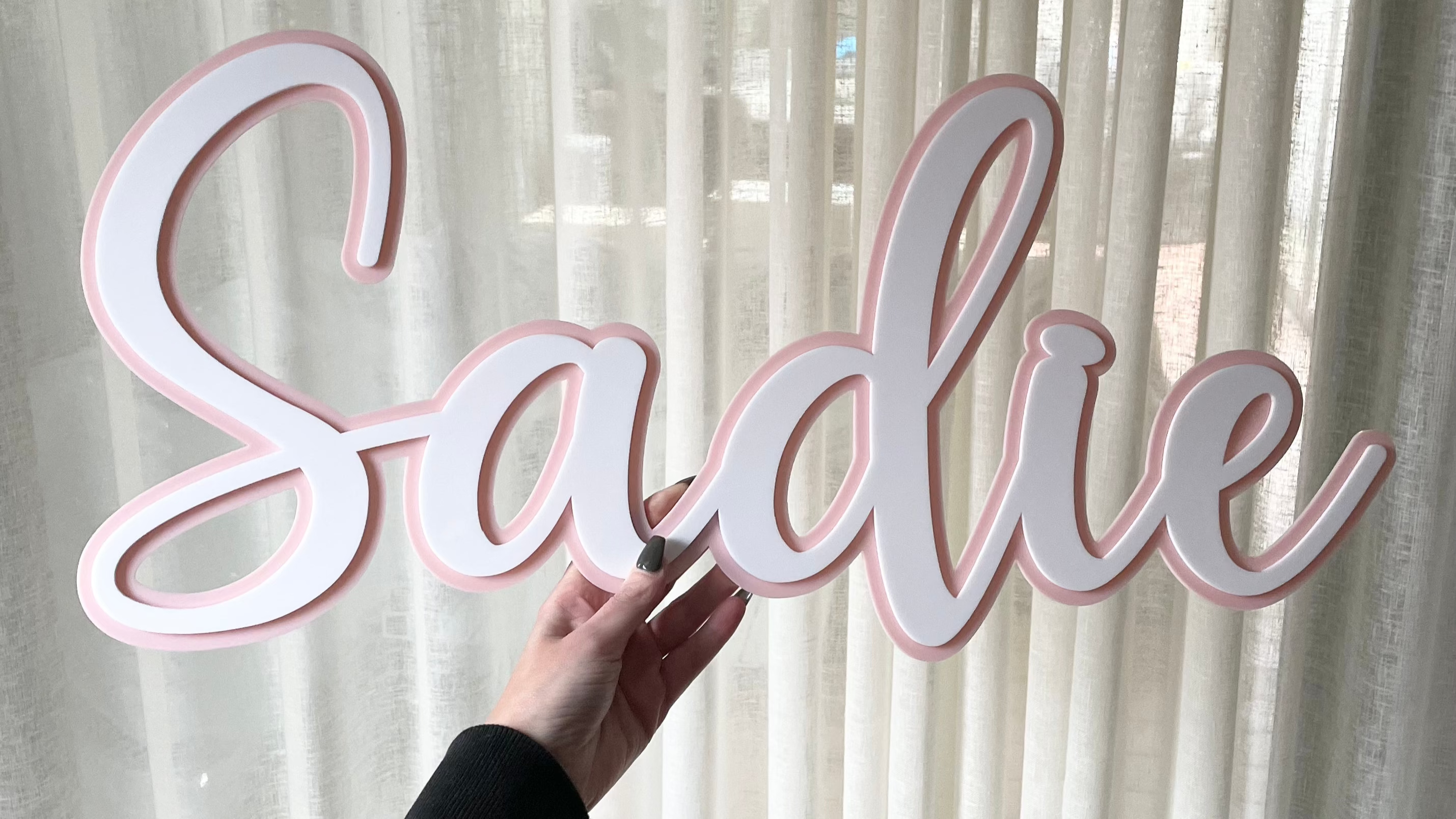 layered name plaque melbourne