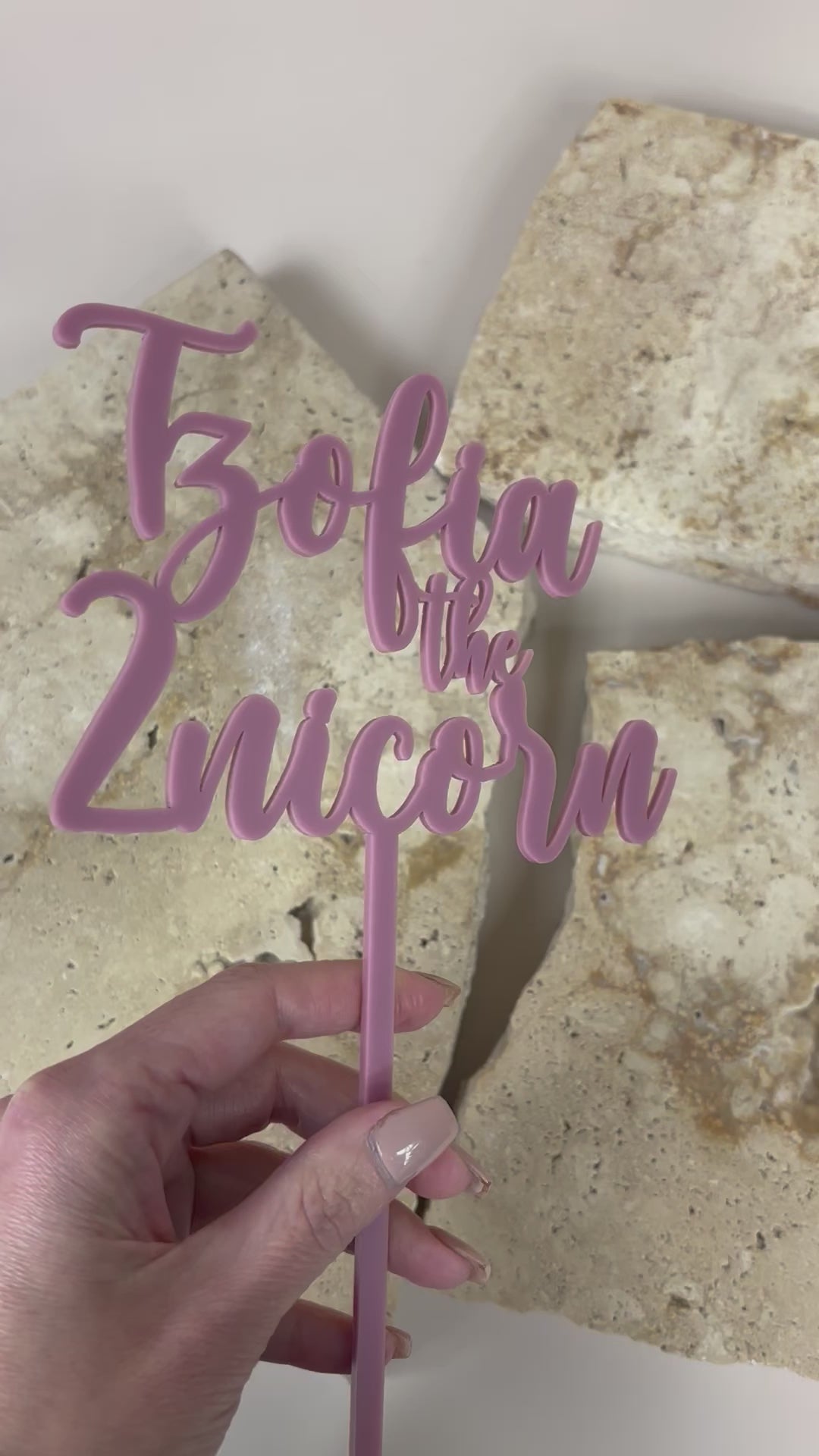 Custom birthday cake toppers