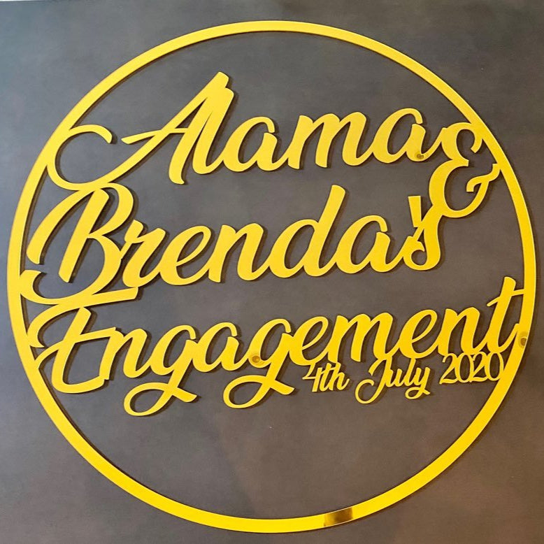 custom mirror hoop sign