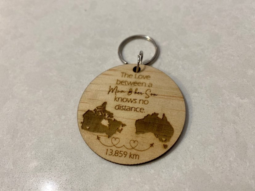 Distance key ring