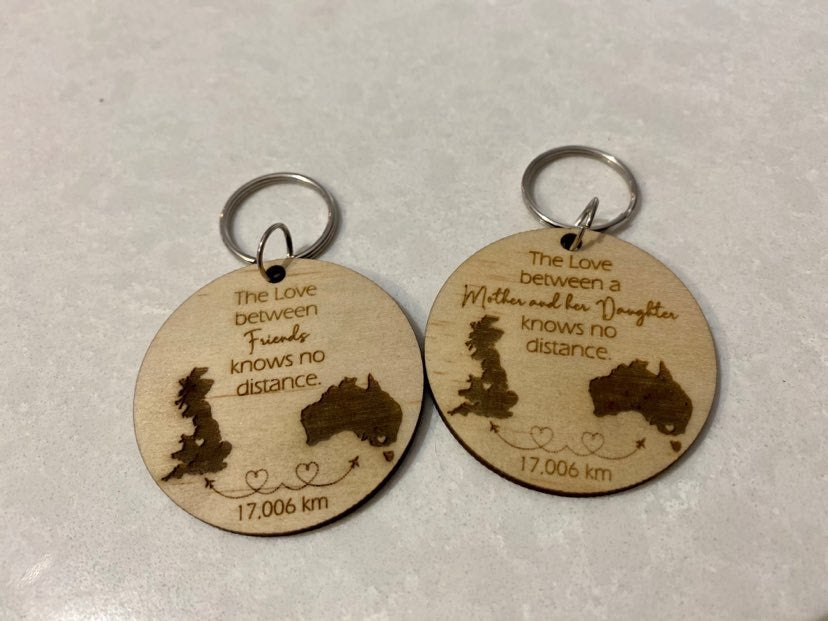 Distance key ring