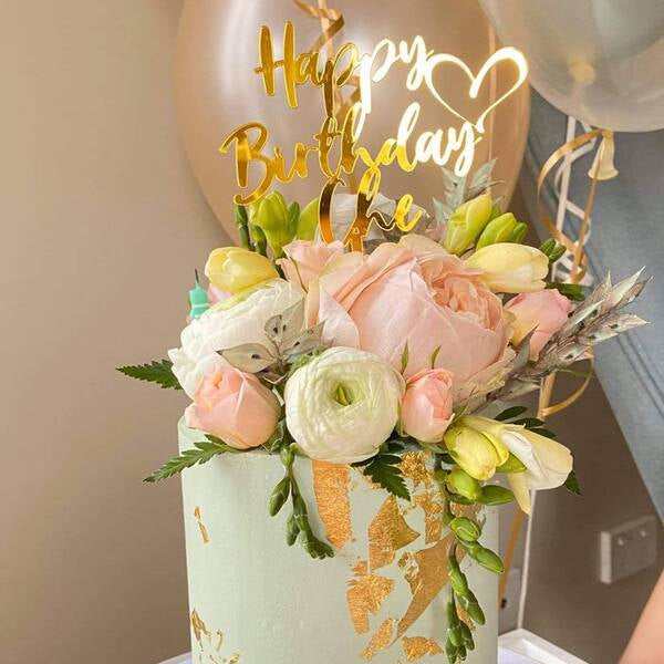 custom mirror cake toppers melbourne