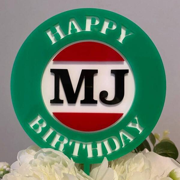 3d vb cake topper