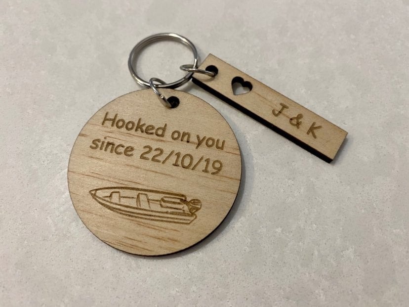 hooked on you key ring