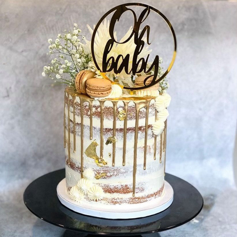 oh baby cake toppers