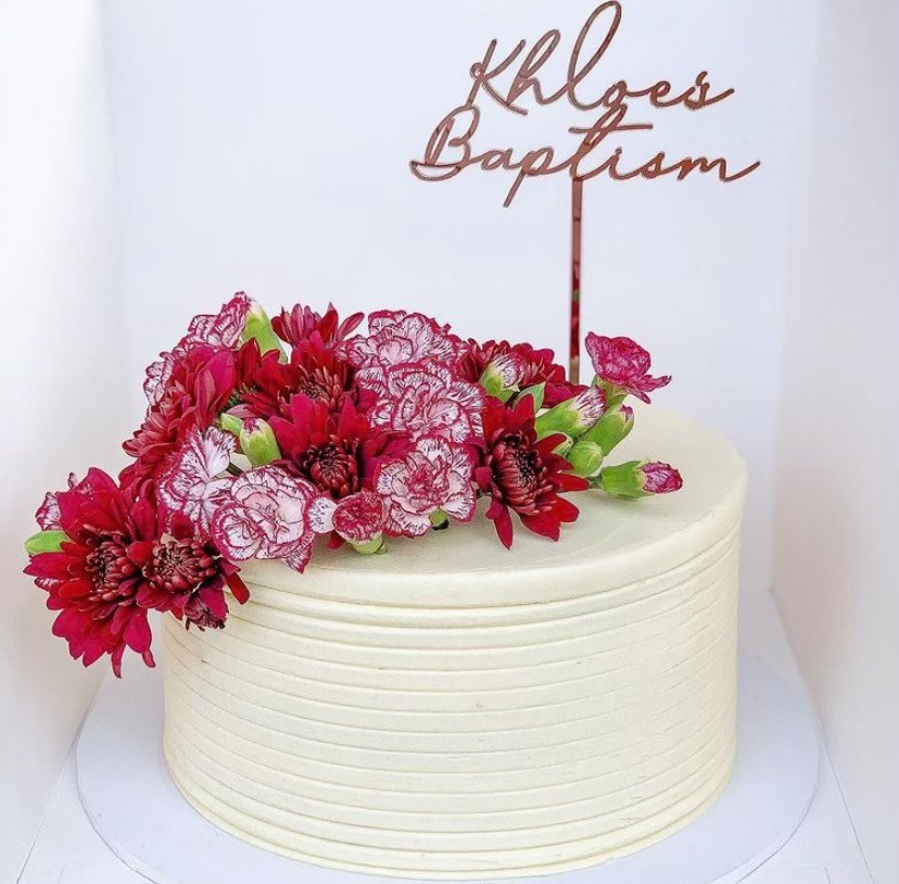 rose gold cake toppers