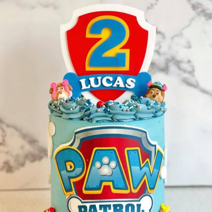 3d paw patrol cake topper