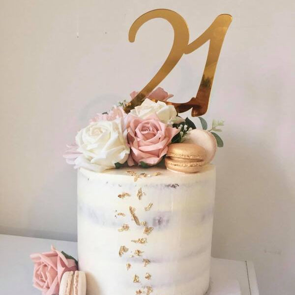 mirror cake toppers