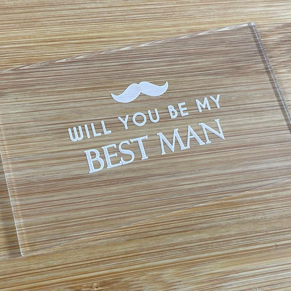 best man embosser cookie stamp