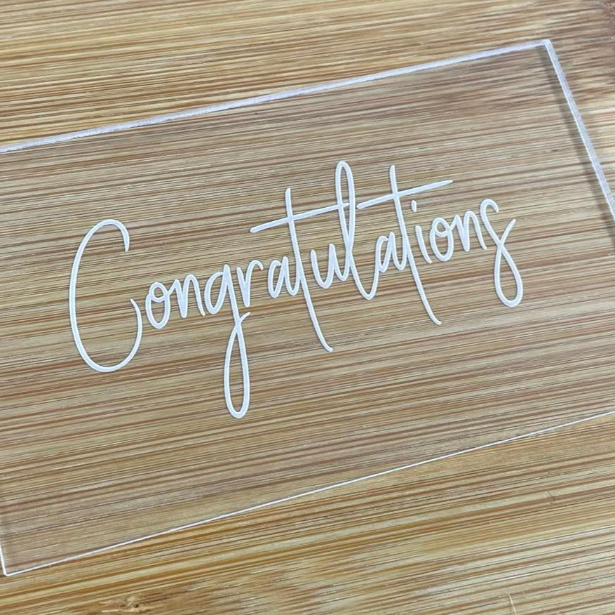 congratulations embosser cookie stamp