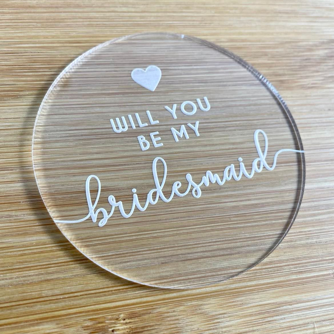 bridesmaid embosser cookie stamp