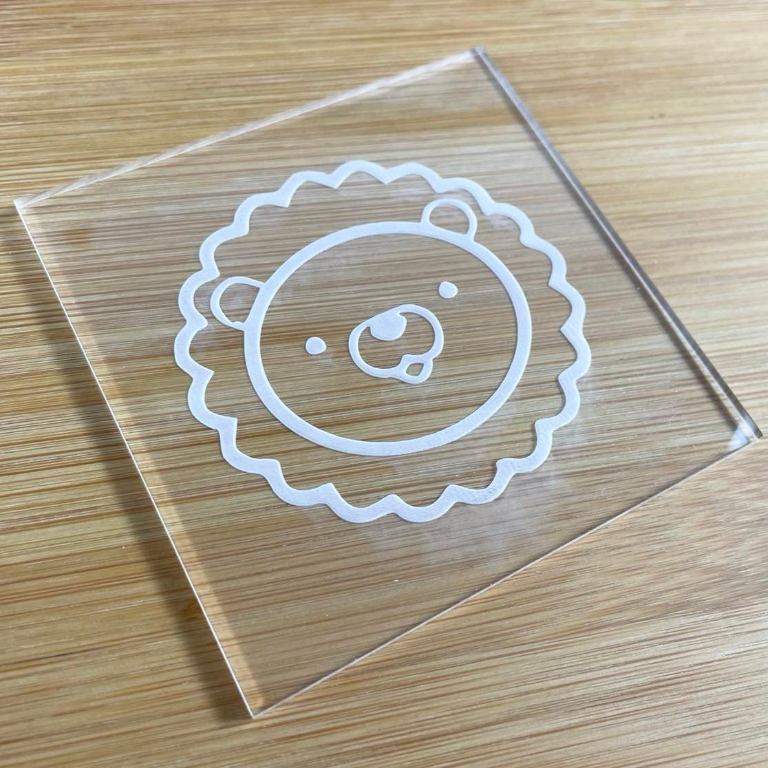 lion embosser cookie stamp