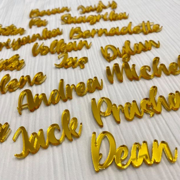 Acrylic name place cards
