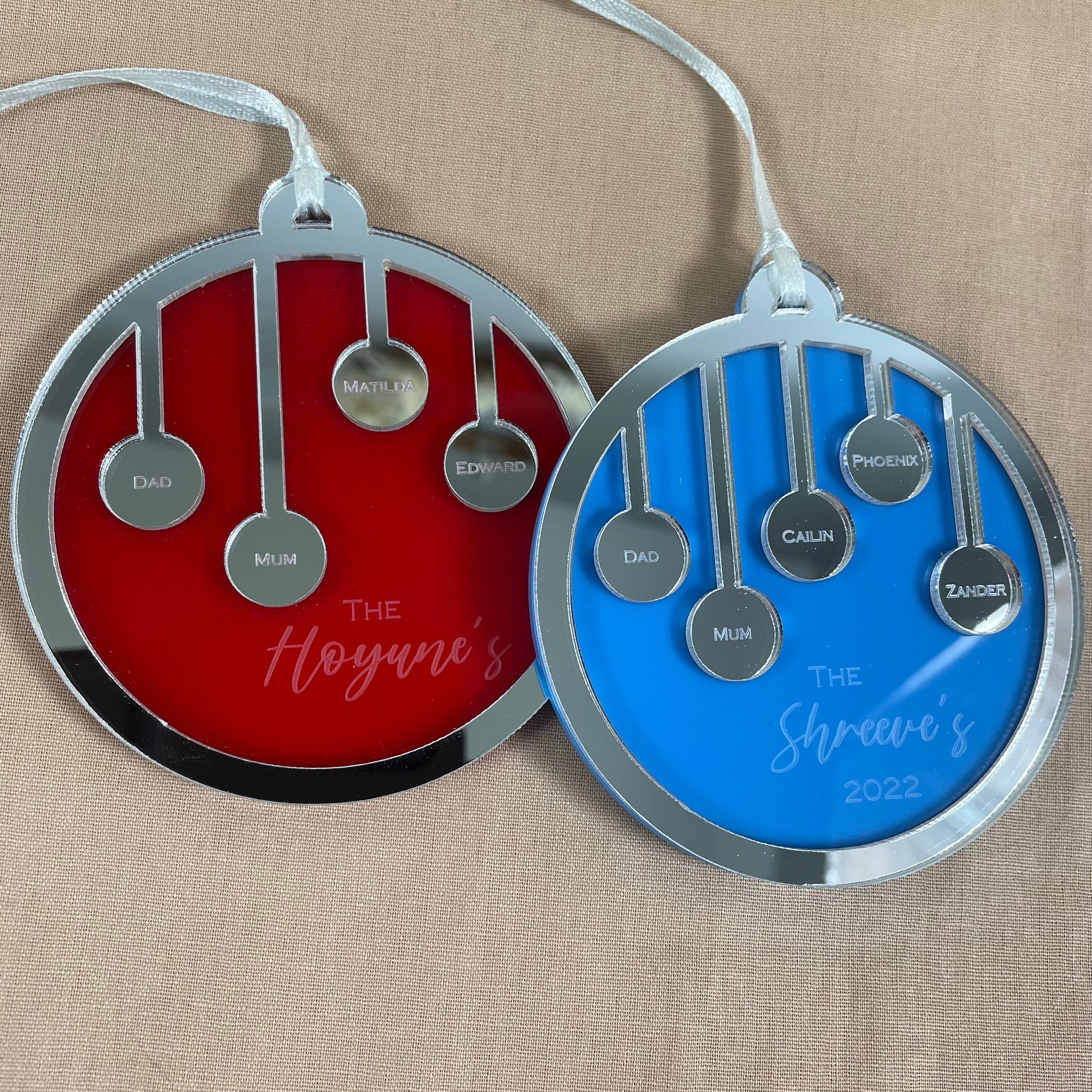 Family tree Christmas bauble