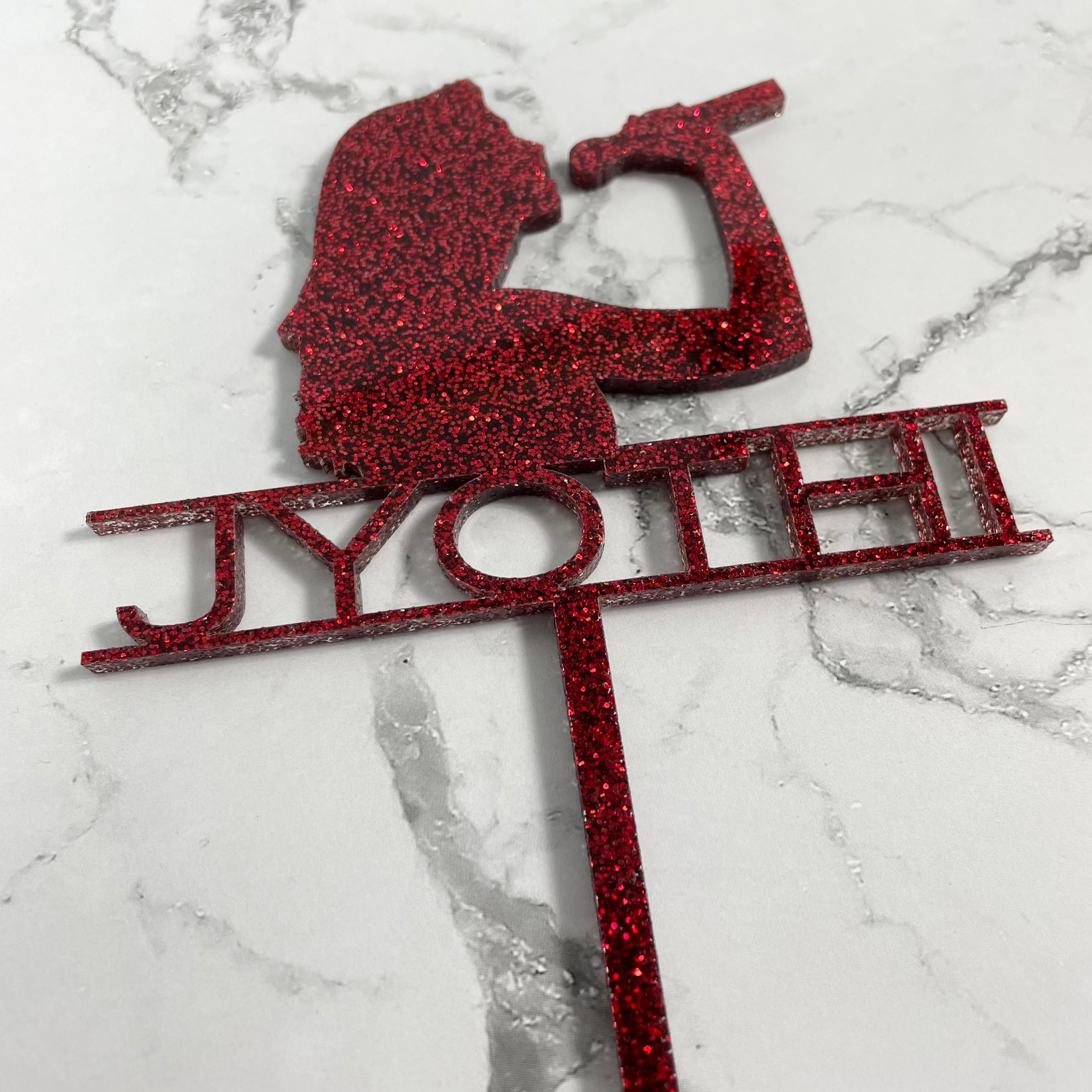 singer cake topper