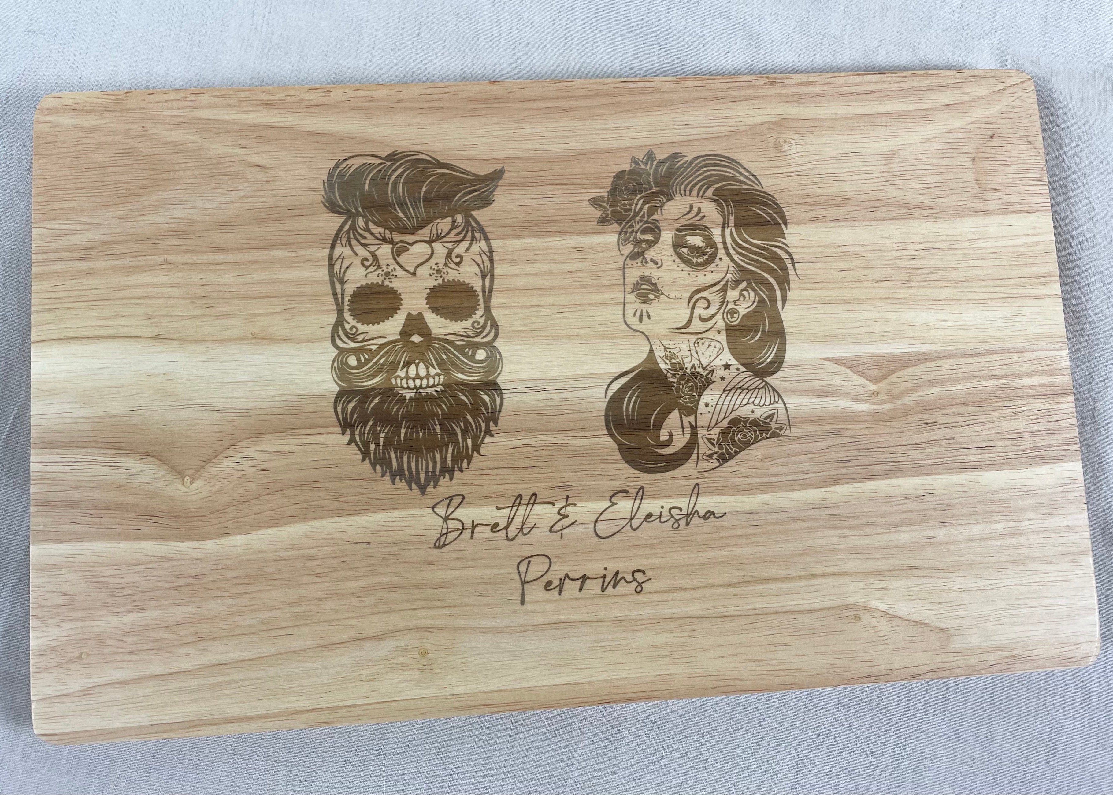 personalised design chopping board