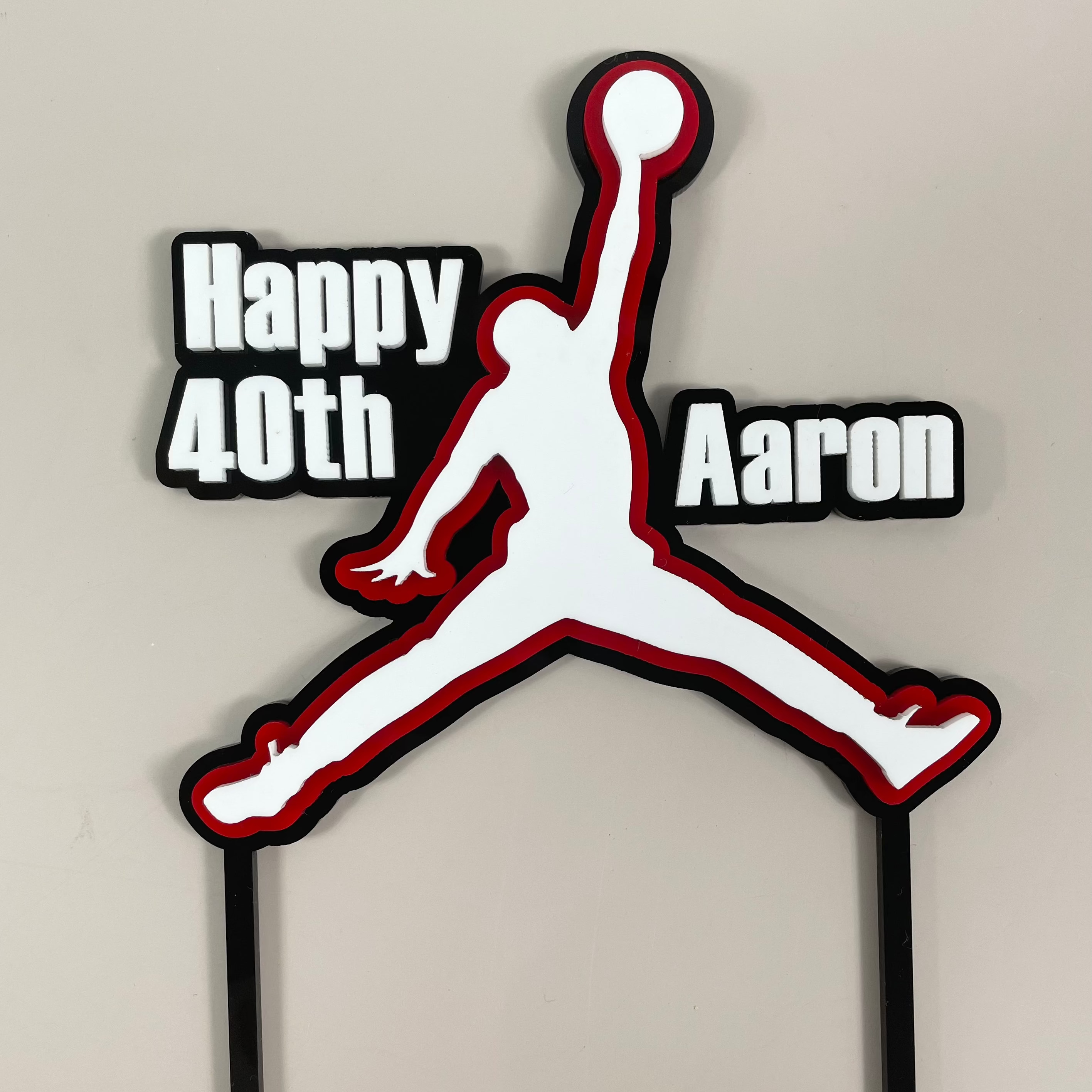 jumpman cake topper