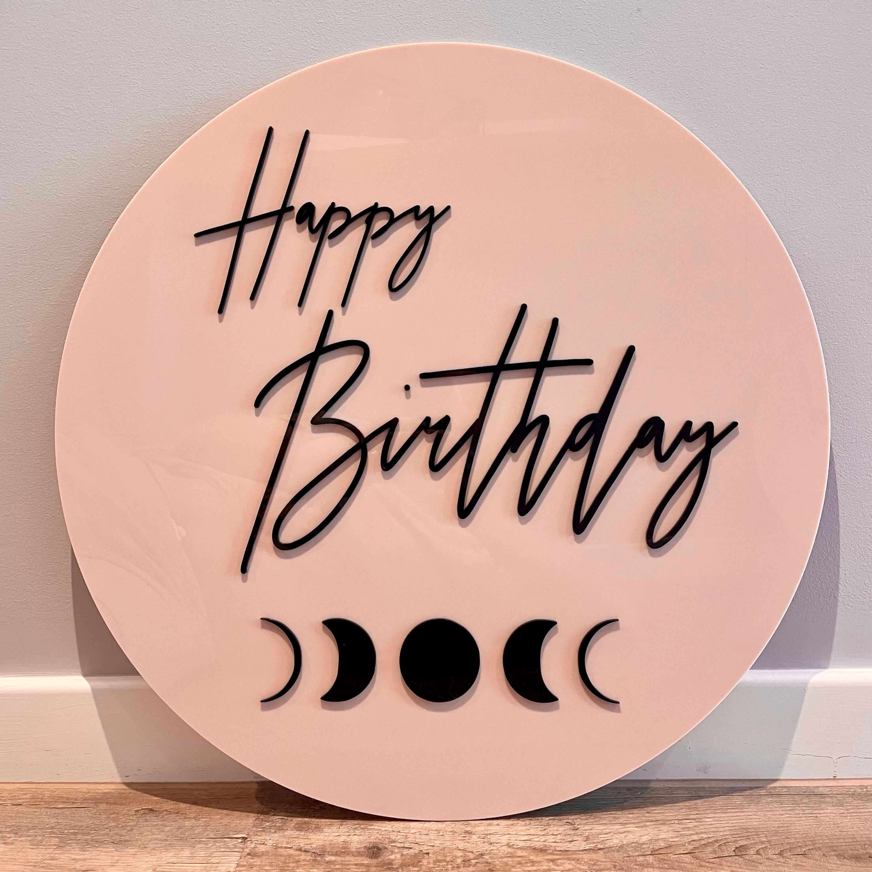 happy birthday sign