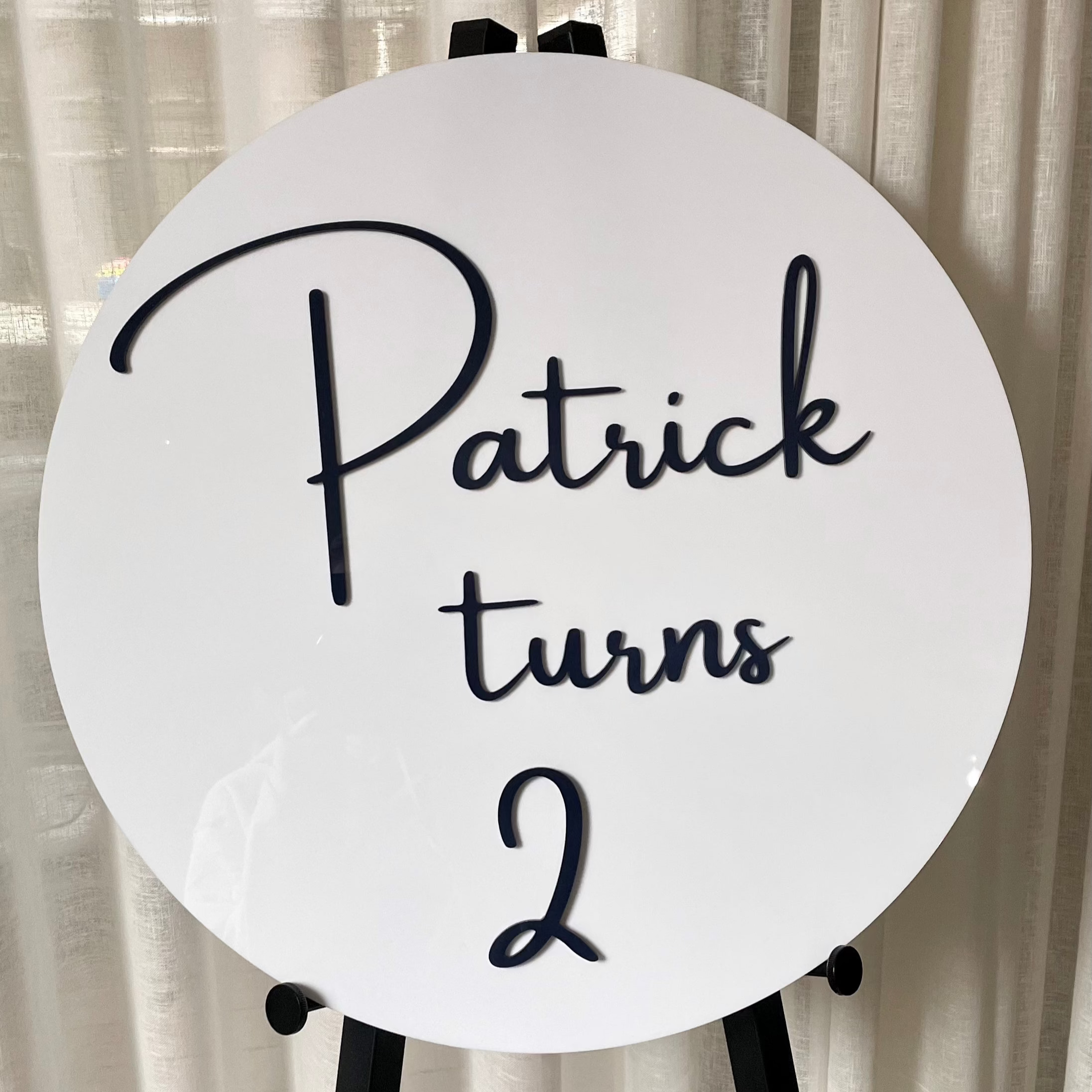 birthday event sign