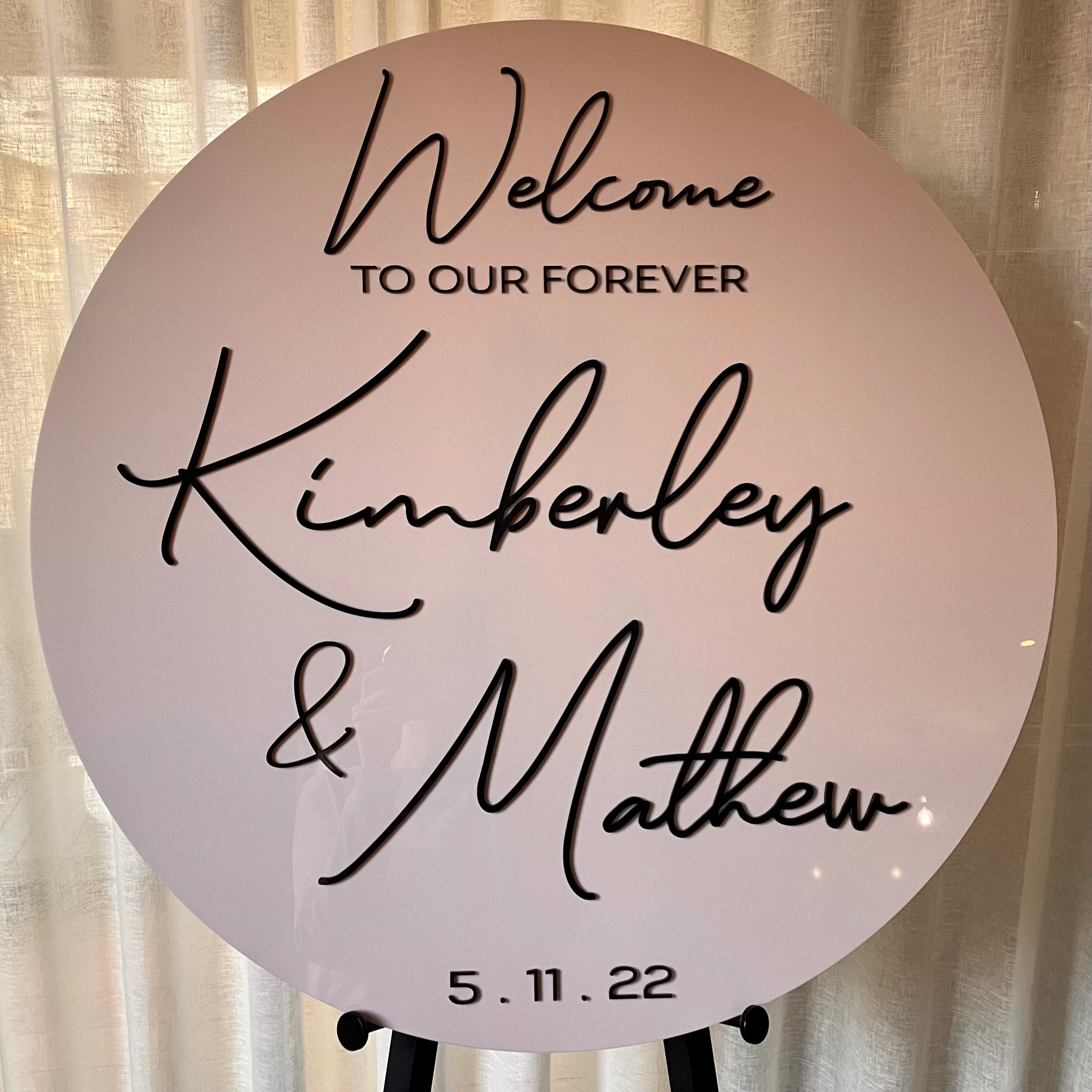 wedding welcome sign Melbourne