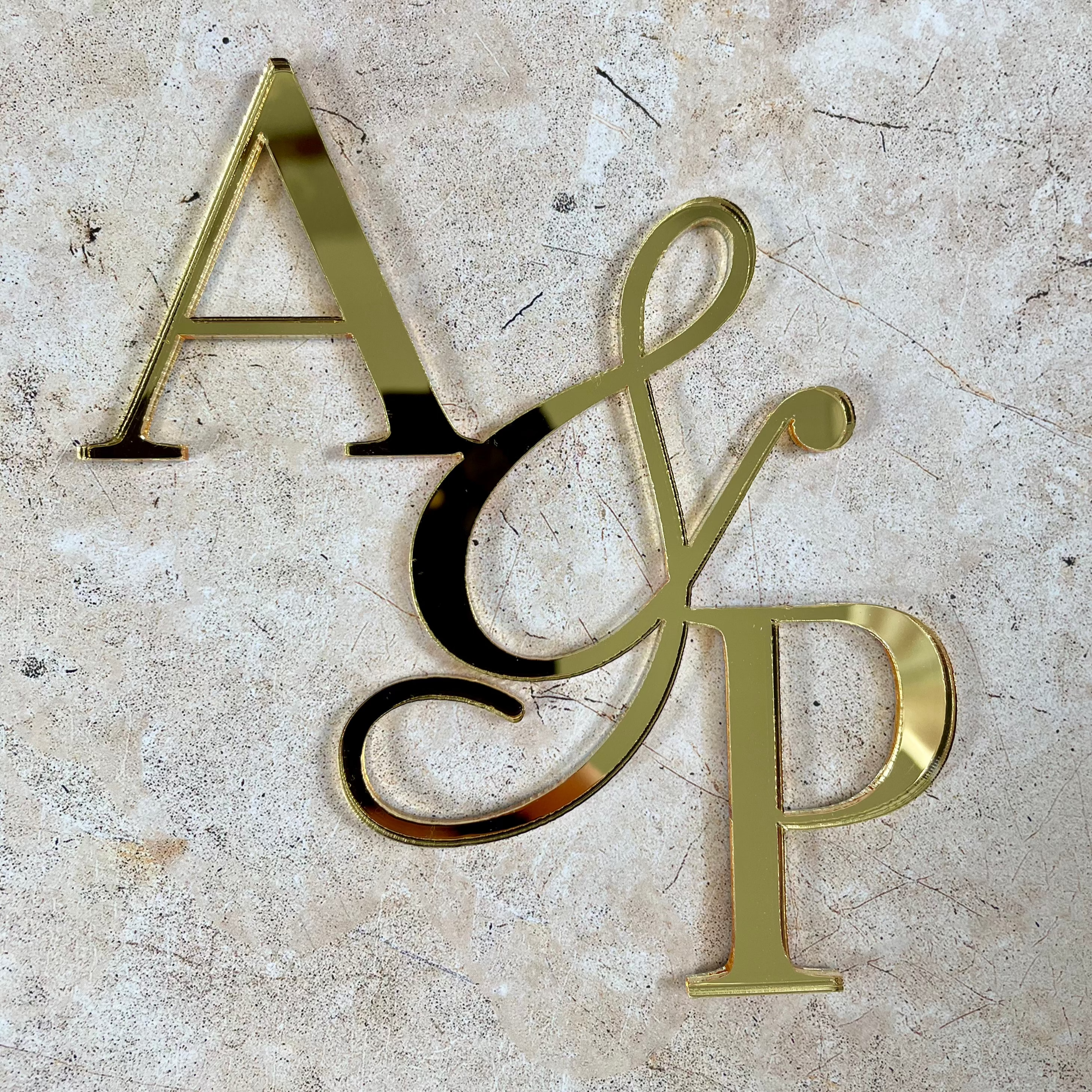 initials cake fropper