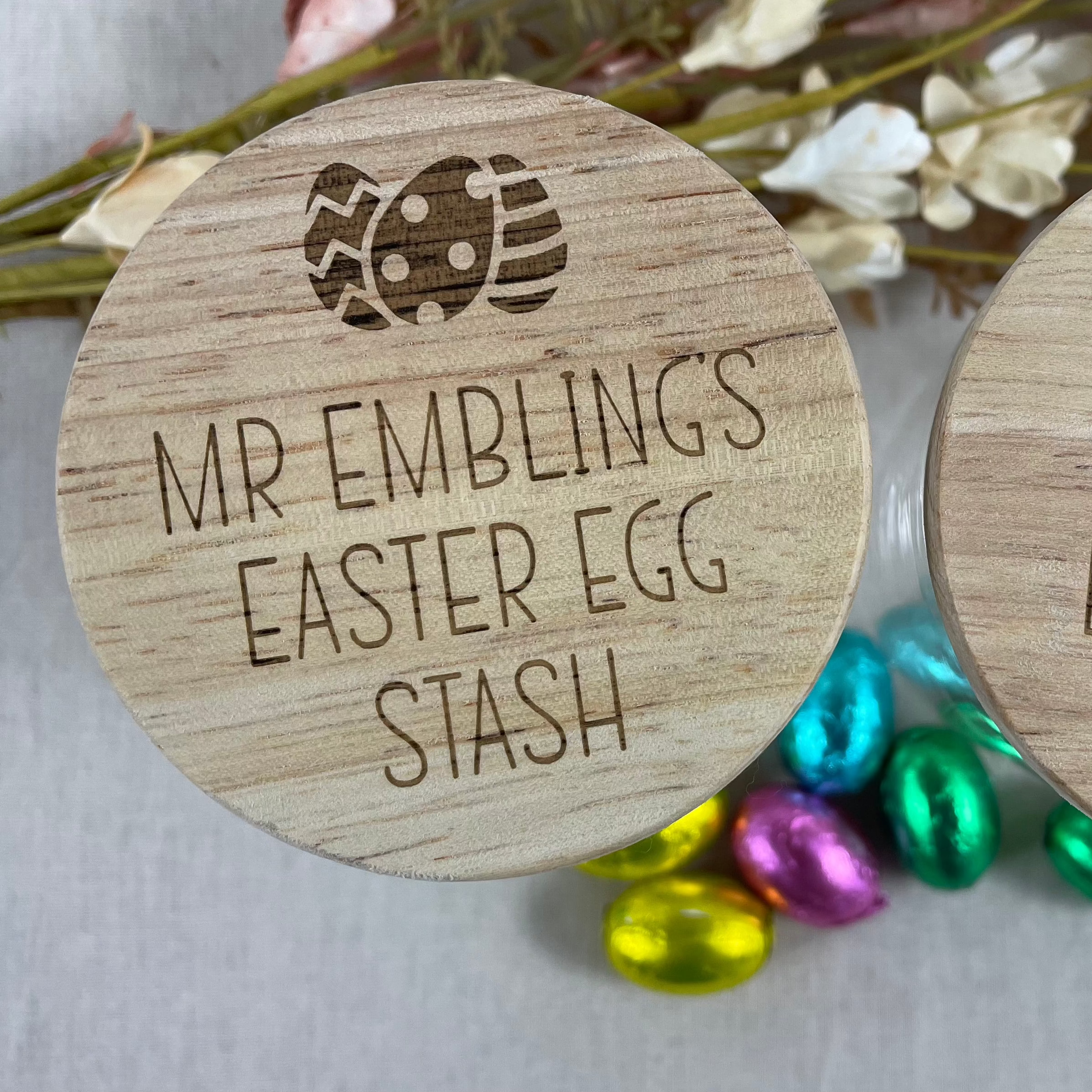 personalised easter jar