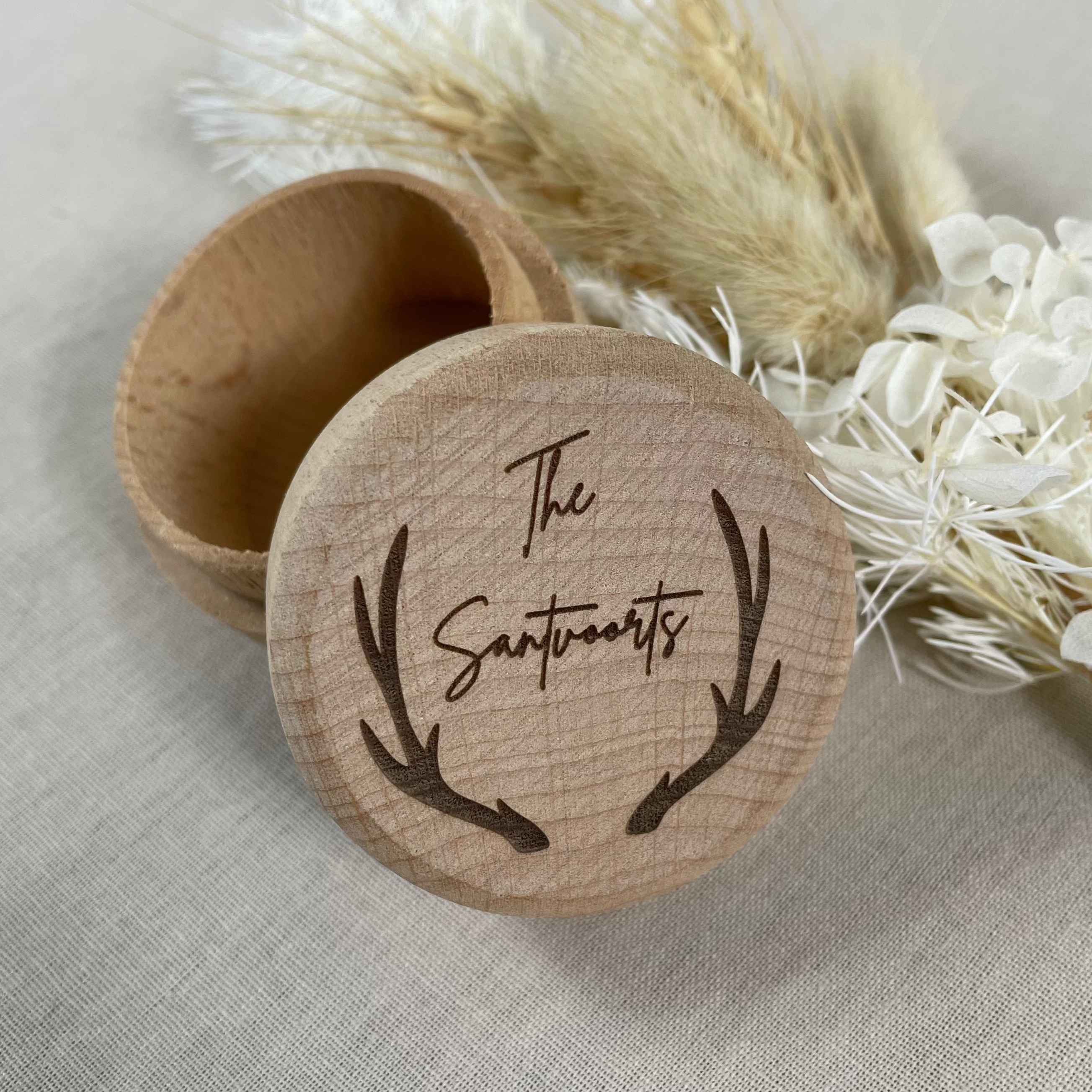 wooden wedding ring box